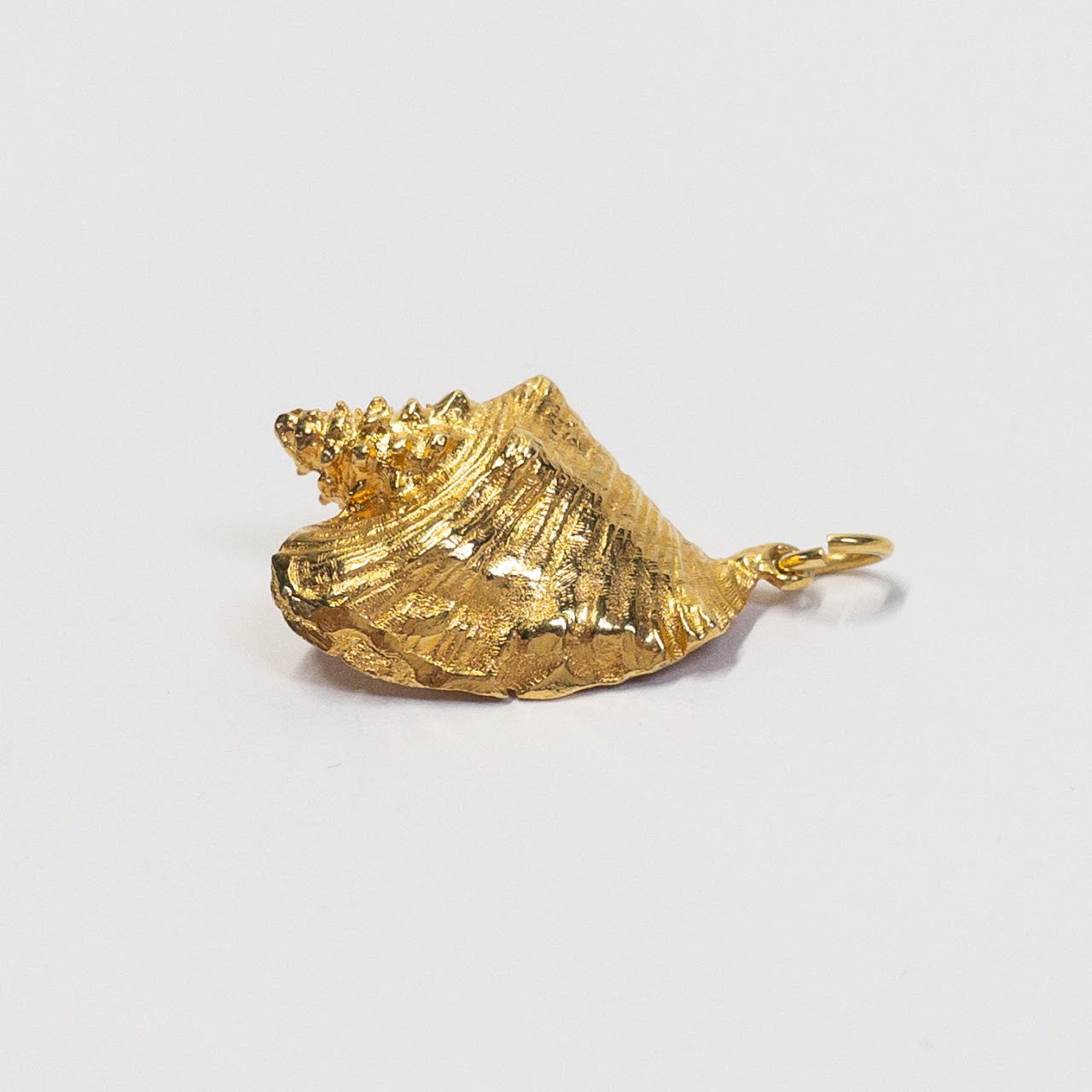 10K Gold Conch Shell Charm