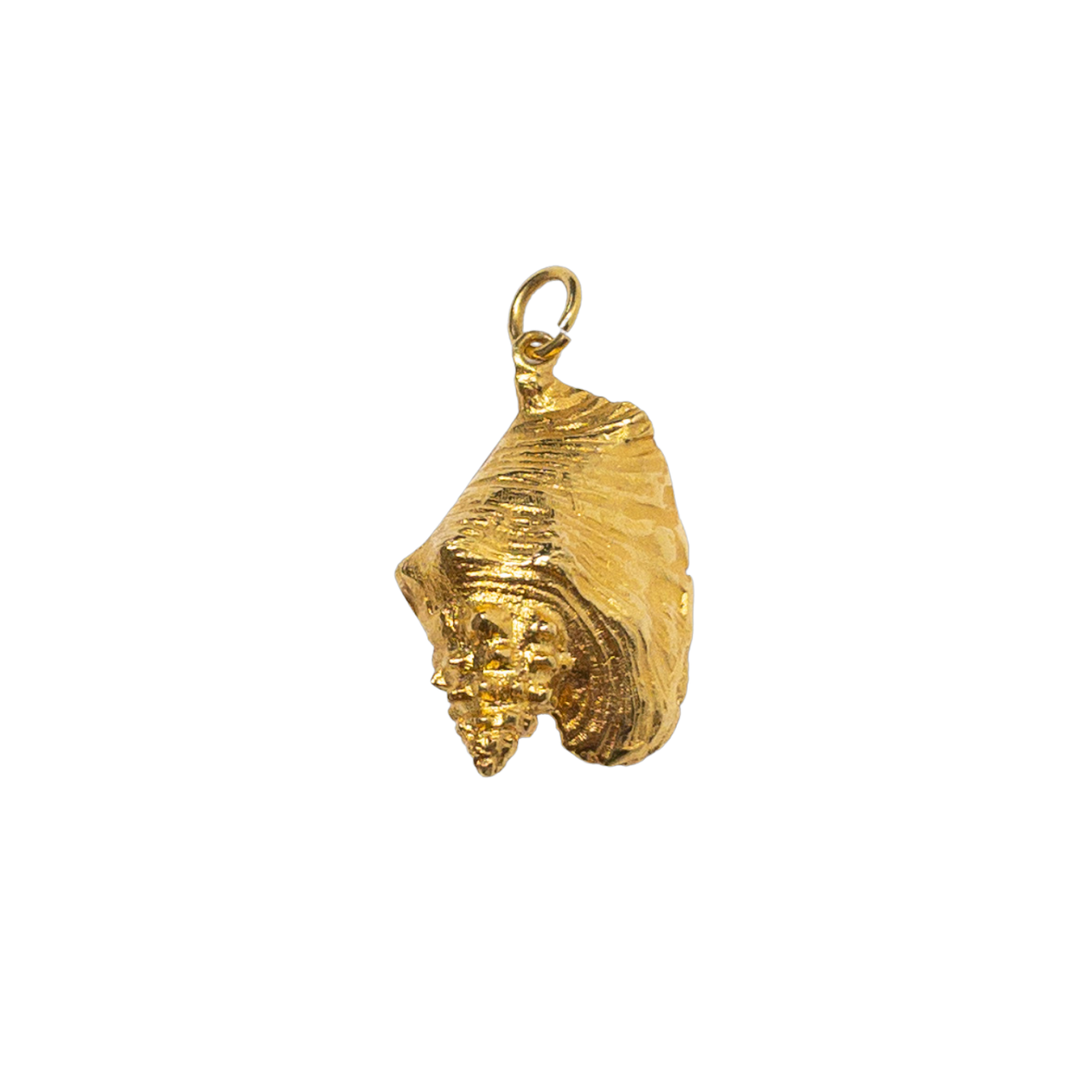 10K Gold Conch Shell Charm