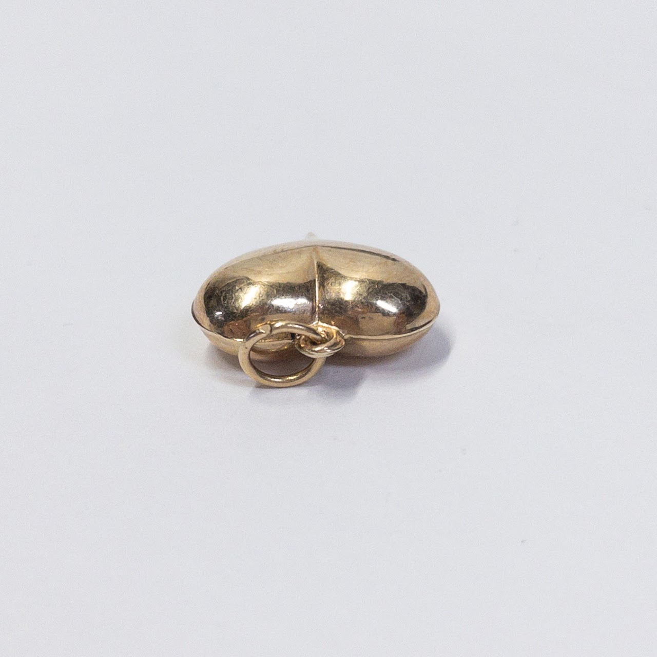 14K Gold Puffed Heart Charm