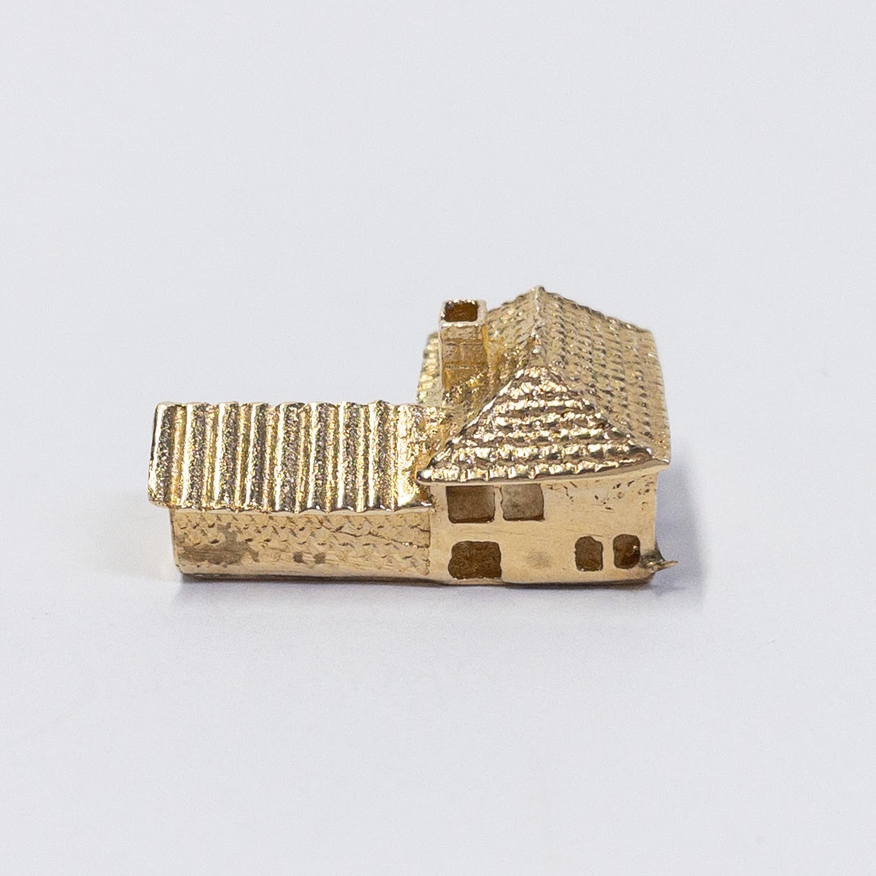 14K Gold House Charm