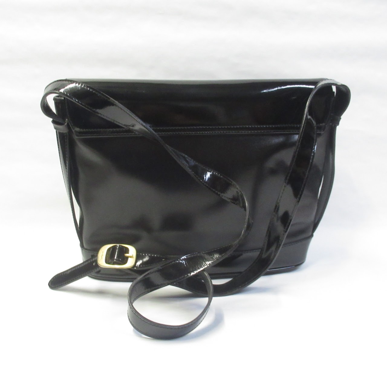 Salvatore Ferragamo Vintage Black Leather Crossbody Bag