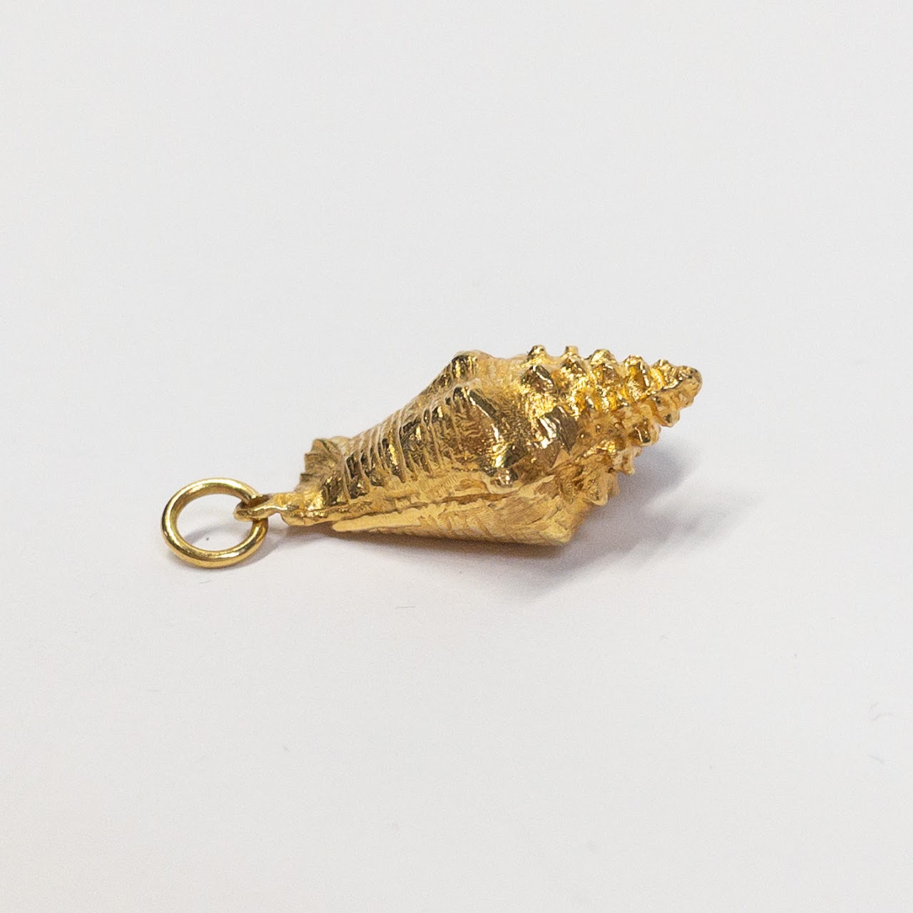 10K Gold Conch Shell Charm