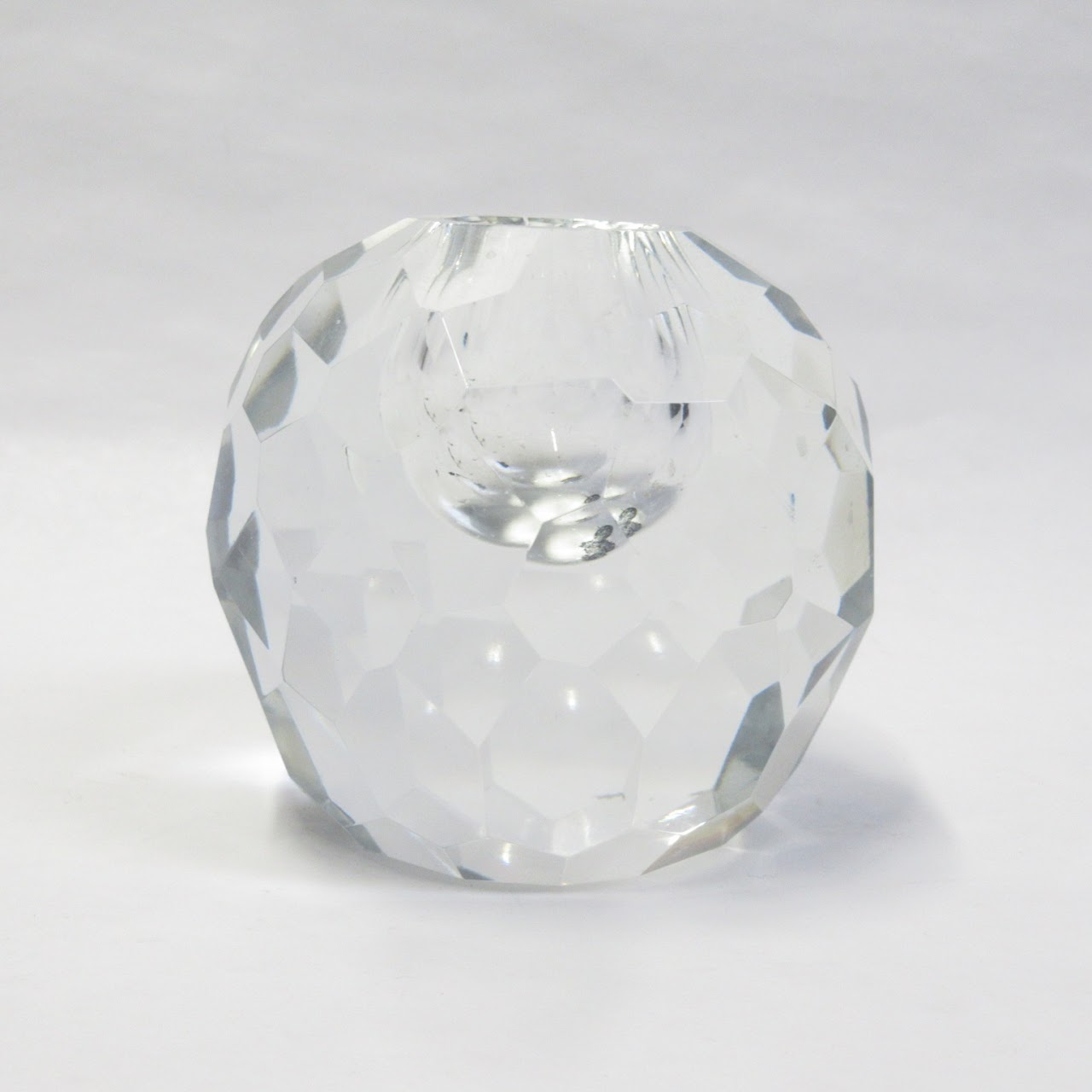 Tiffany & Co. Faceted Crystal Candle Holder