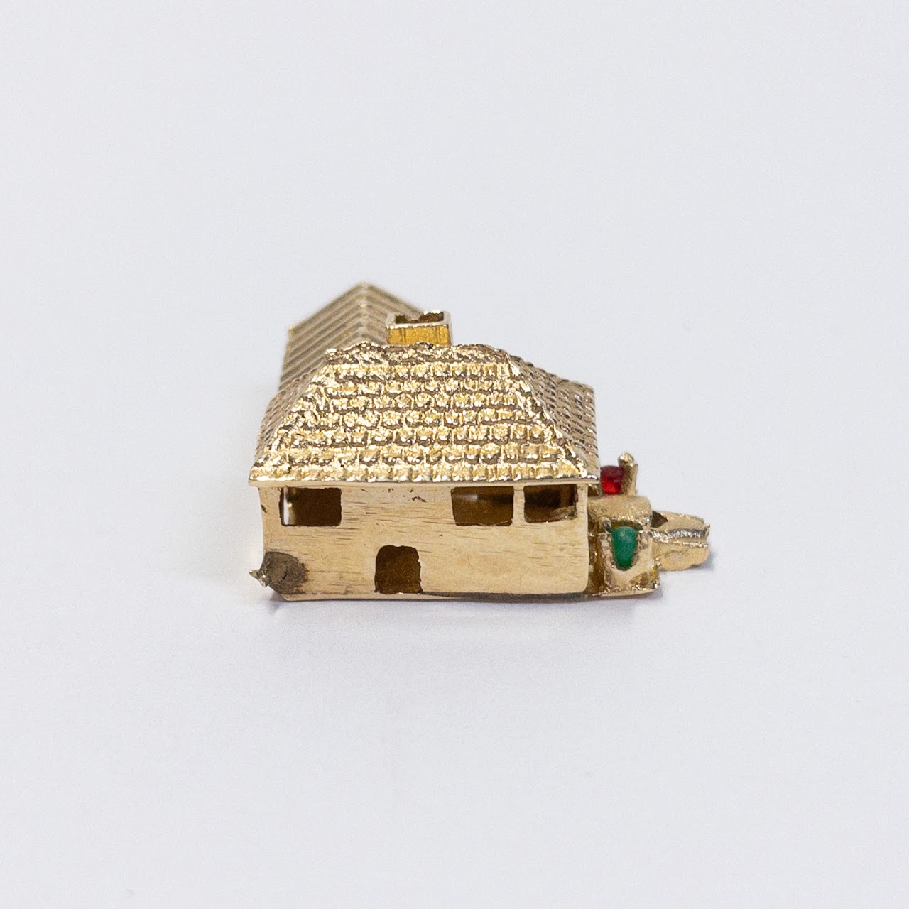 14K Gold House Charm