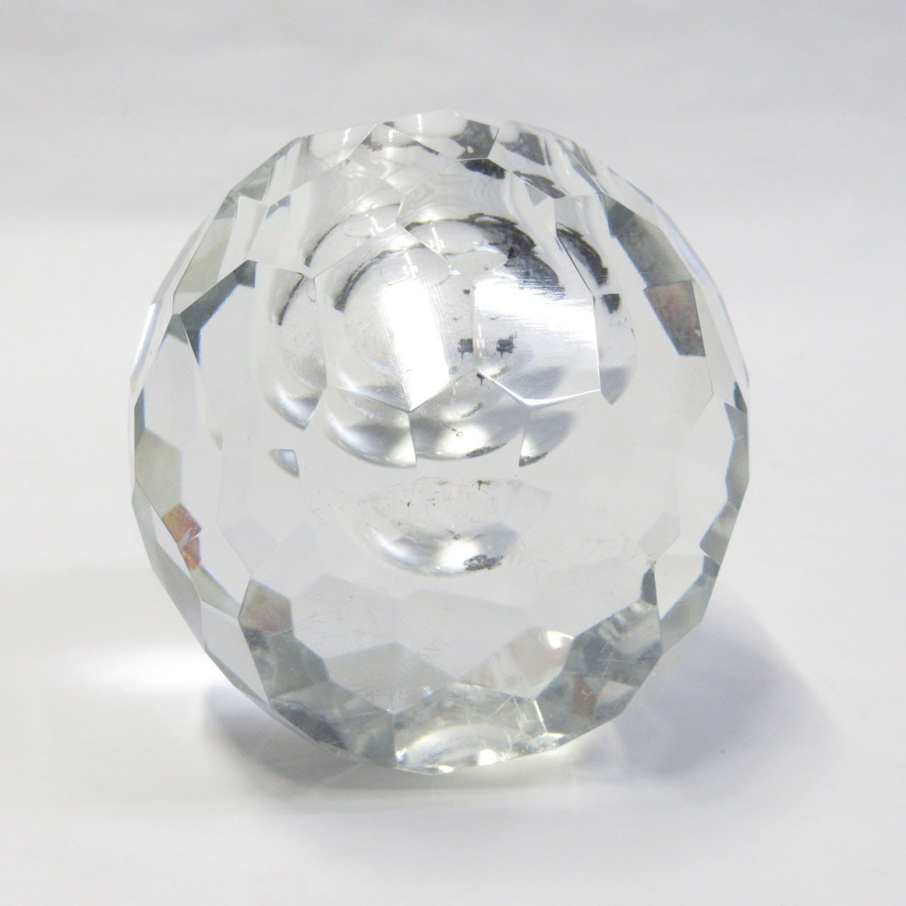 Tiffany & Co. Faceted Crystal Candle Holder