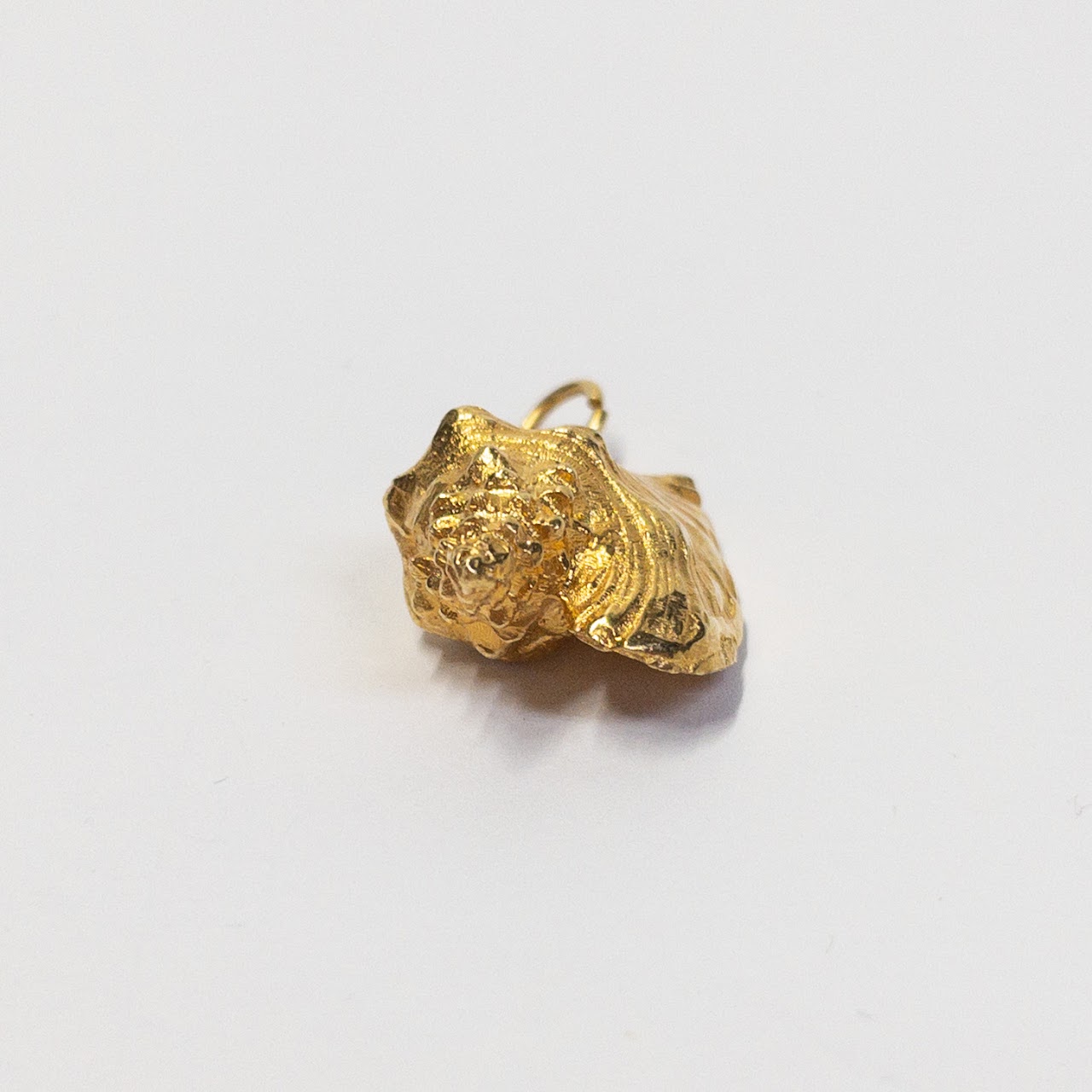 10K Gold Conch Shell Charm