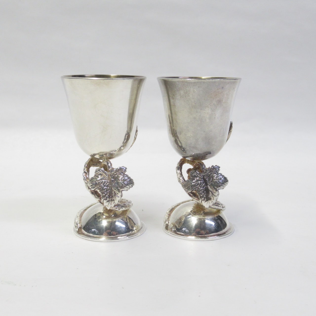 Sterling Silver Cordial Cup and Tray Set