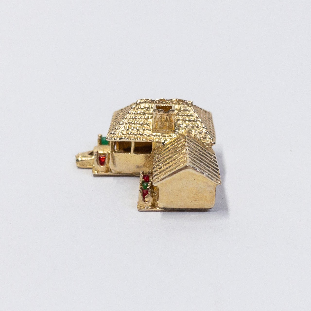 14K Gold House Charm