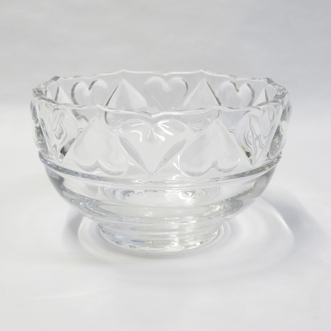 Tiffany & Co. Crystal Heart Rim Bowl