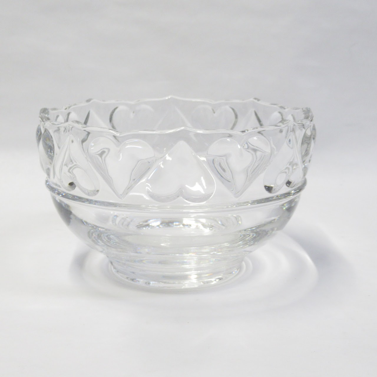 Tiffany & Co. Crystal Heart Rim Bowl