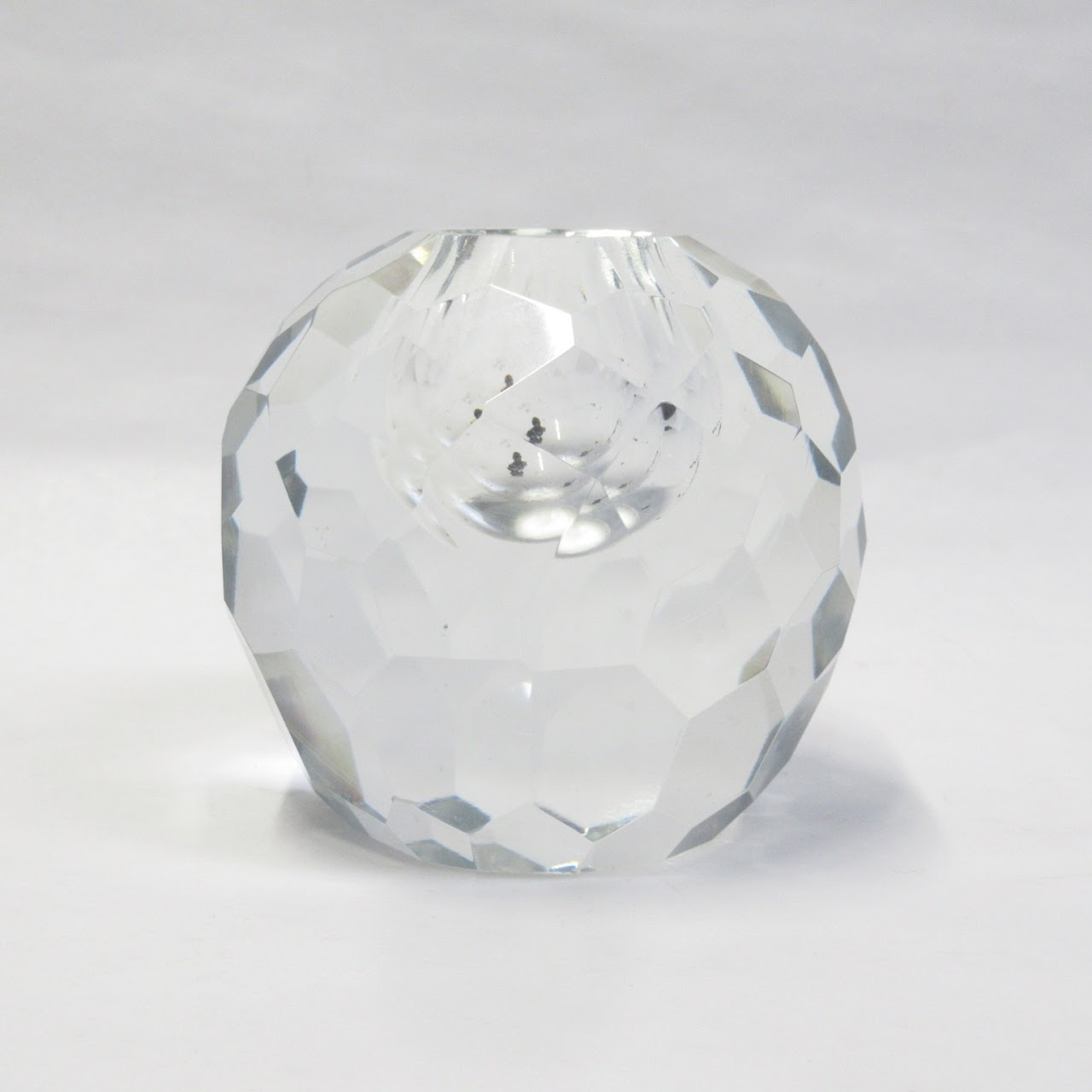 Tiffany & Co. Faceted Crystal Candle Holder