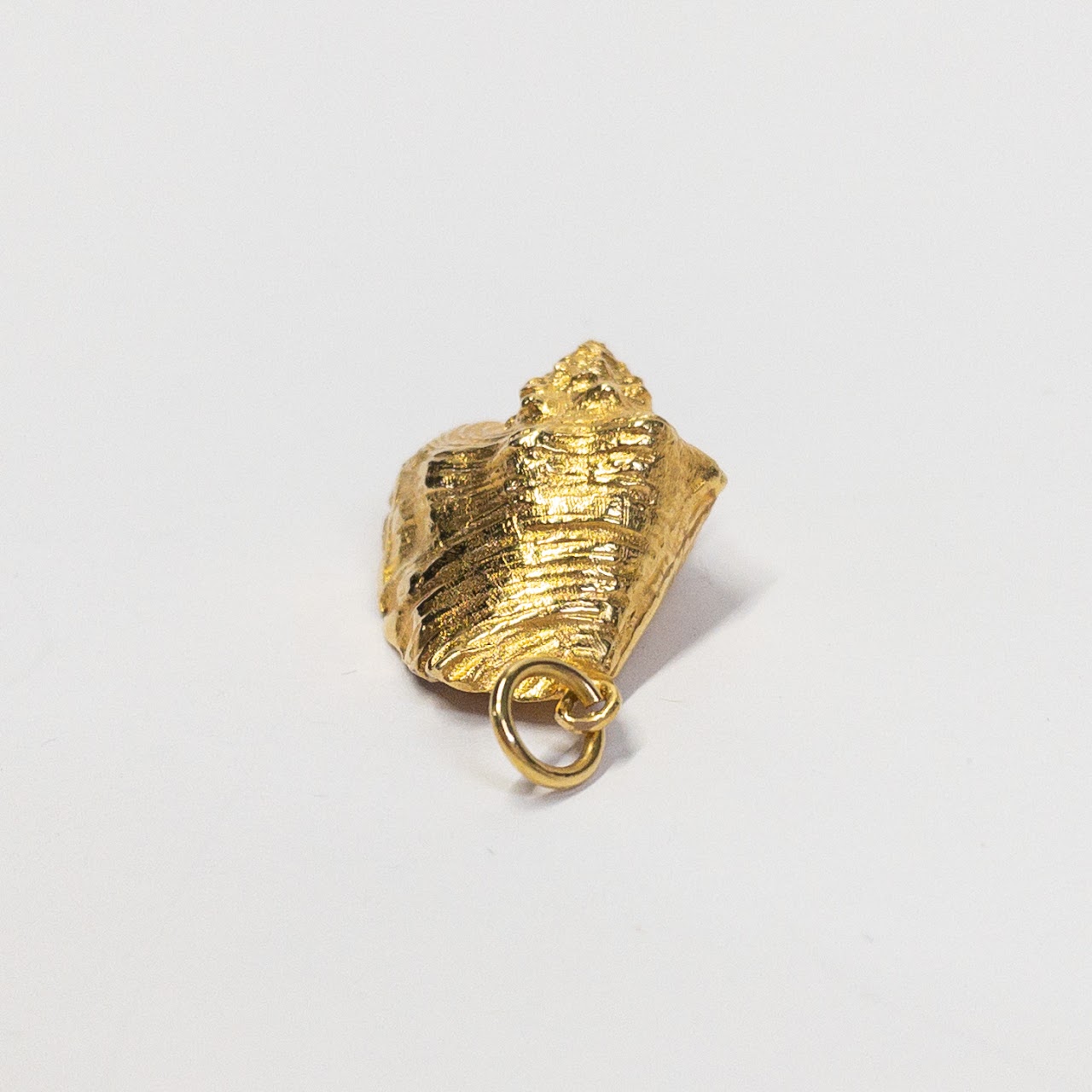 10K Gold Conch Shell Charm