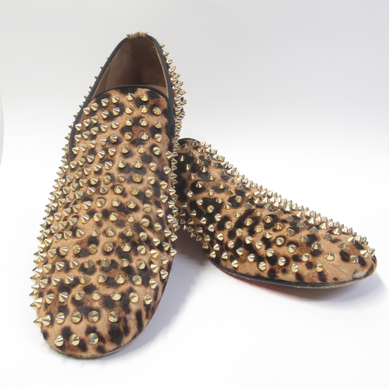 Christian Louboutin Studded Hide Loafers