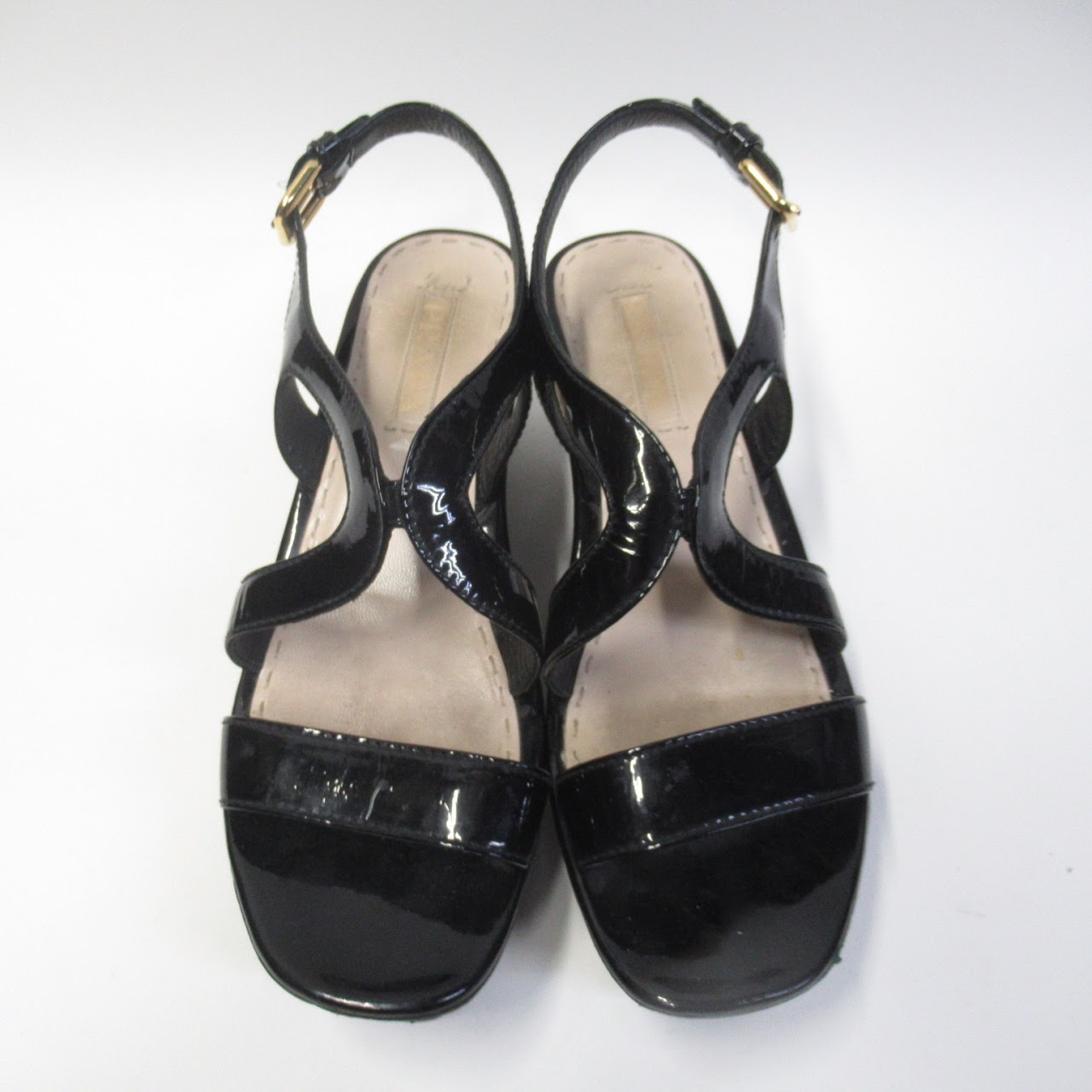 Prada Patent Leather Platform Sandals