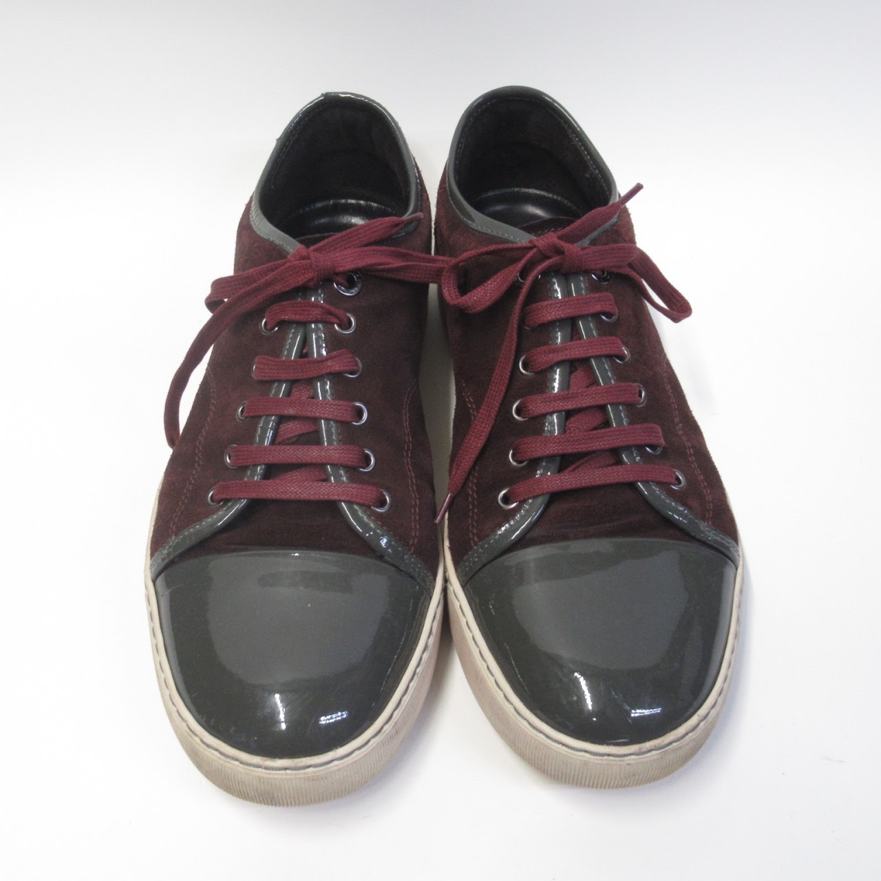 Lanvin DBB1 Suede and Patent Leather Sneakers