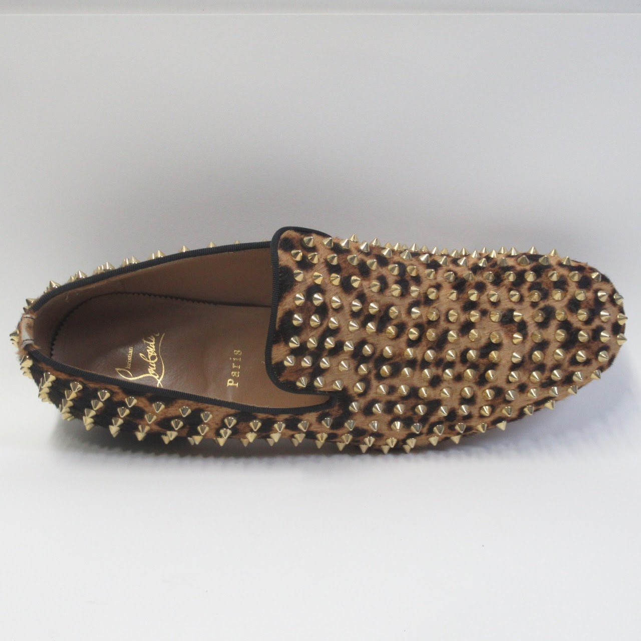 Christian Louboutin Studded Hide Loafers