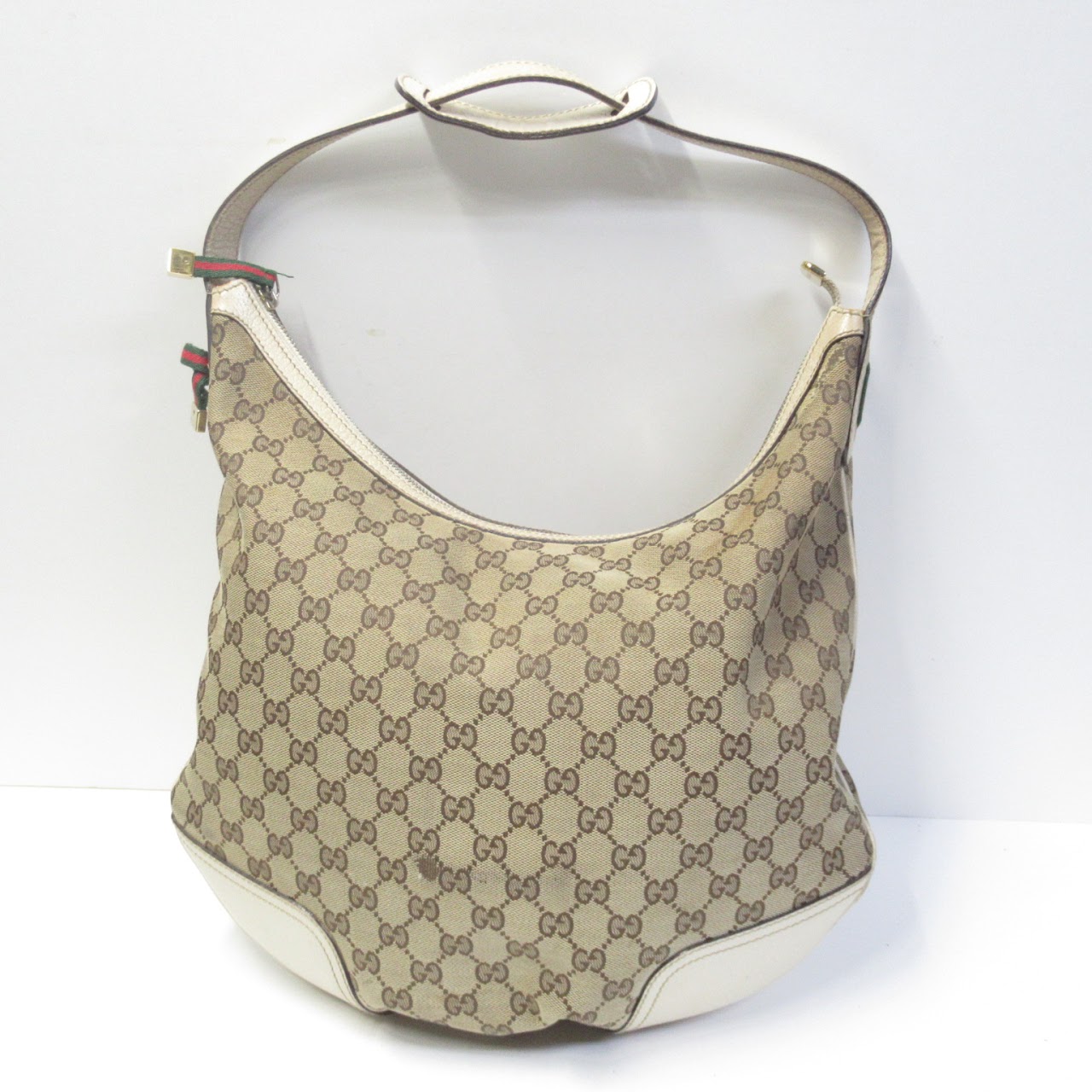 Gucci Monogram Canvas Hobo Bag