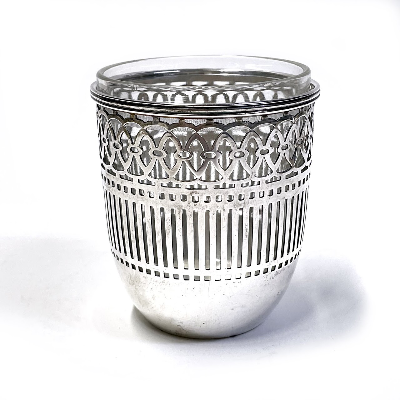 Sterling Silver and Glass Small Tumbler