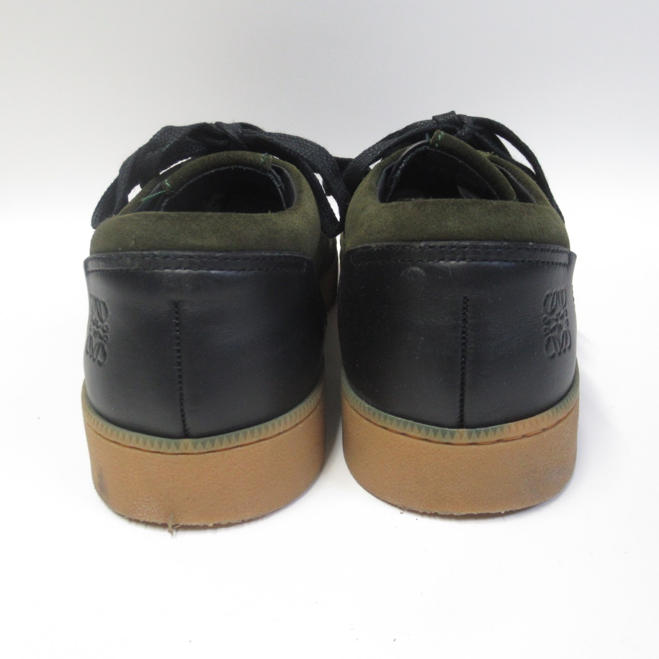 Loewe Green Suede Sneakers