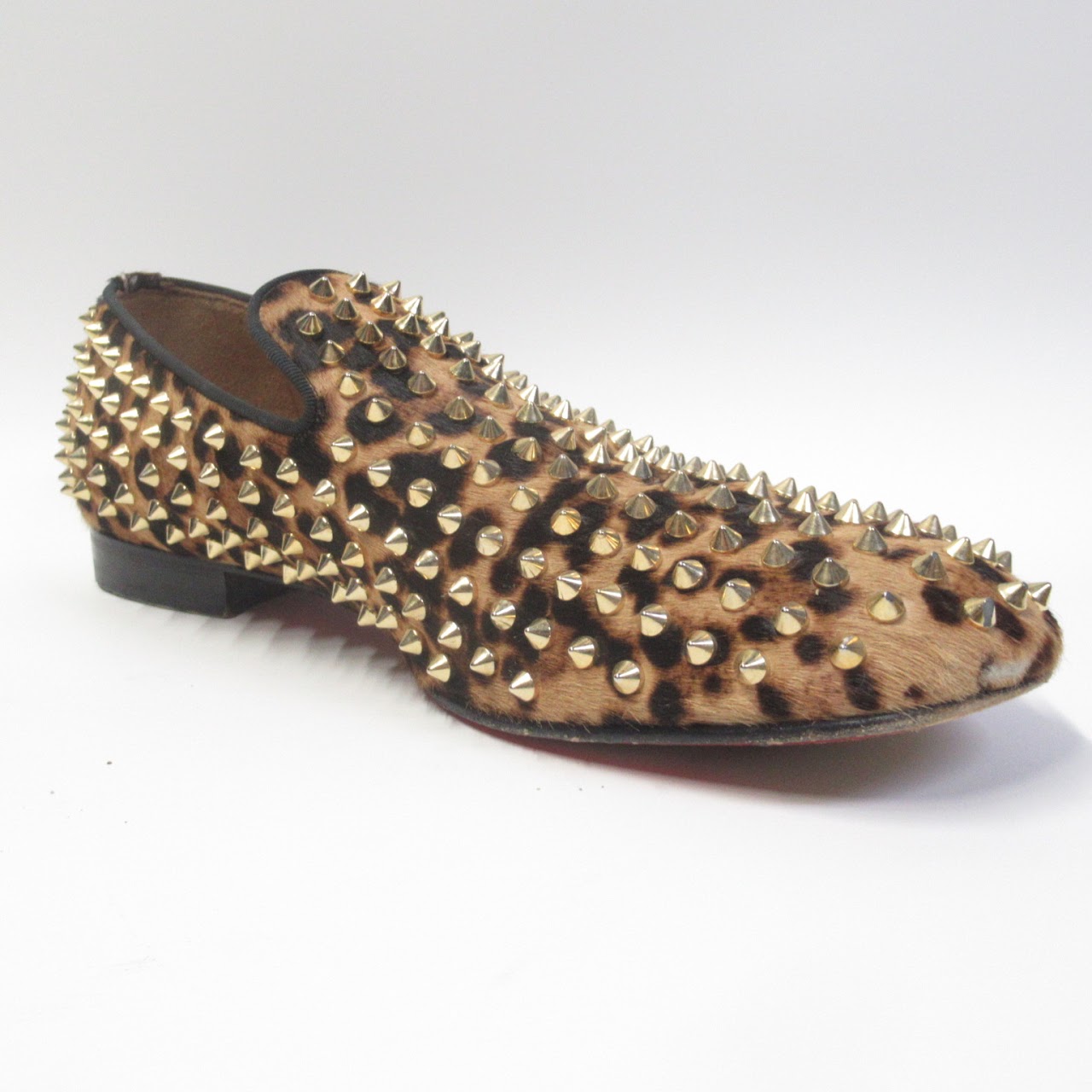 Christian Louboutin Studded Hide Loafers