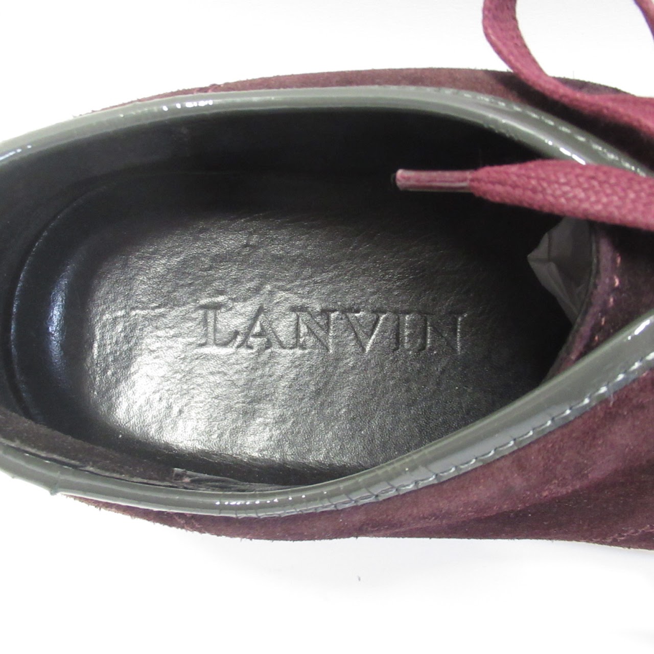 Lanvin DBB1 Suede and Patent Leather Sneakers