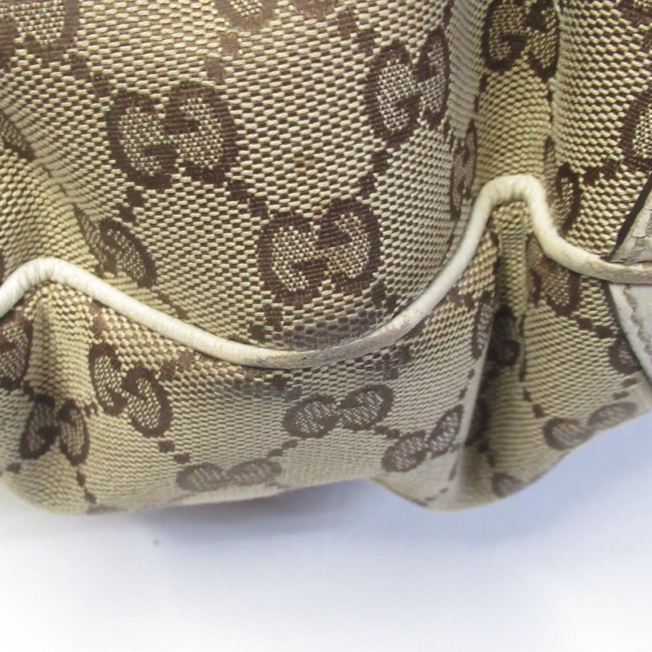 Gucci Monogram Canvas Hobo Bag