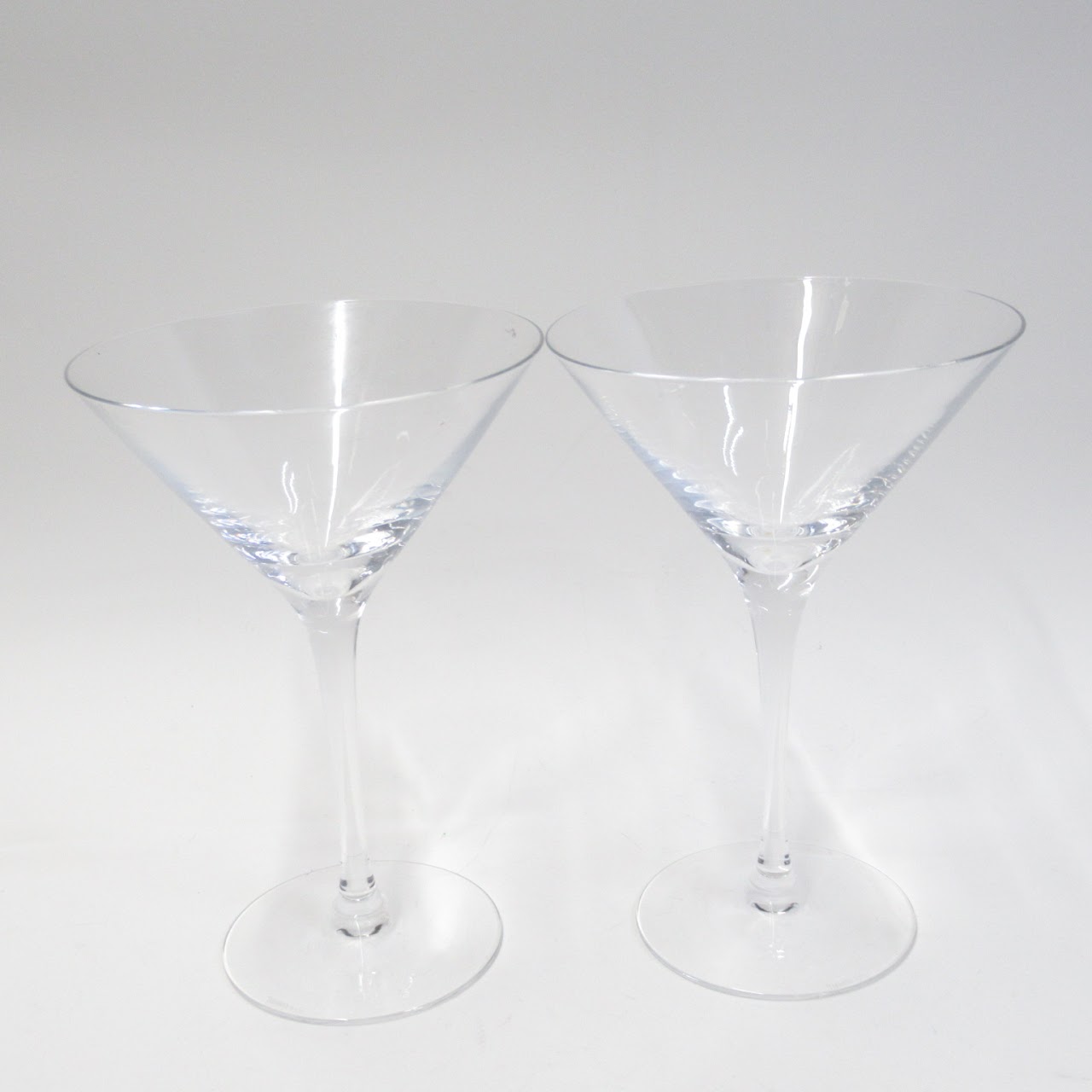 Tiffany & Co. Crystal Martini Glass Pair