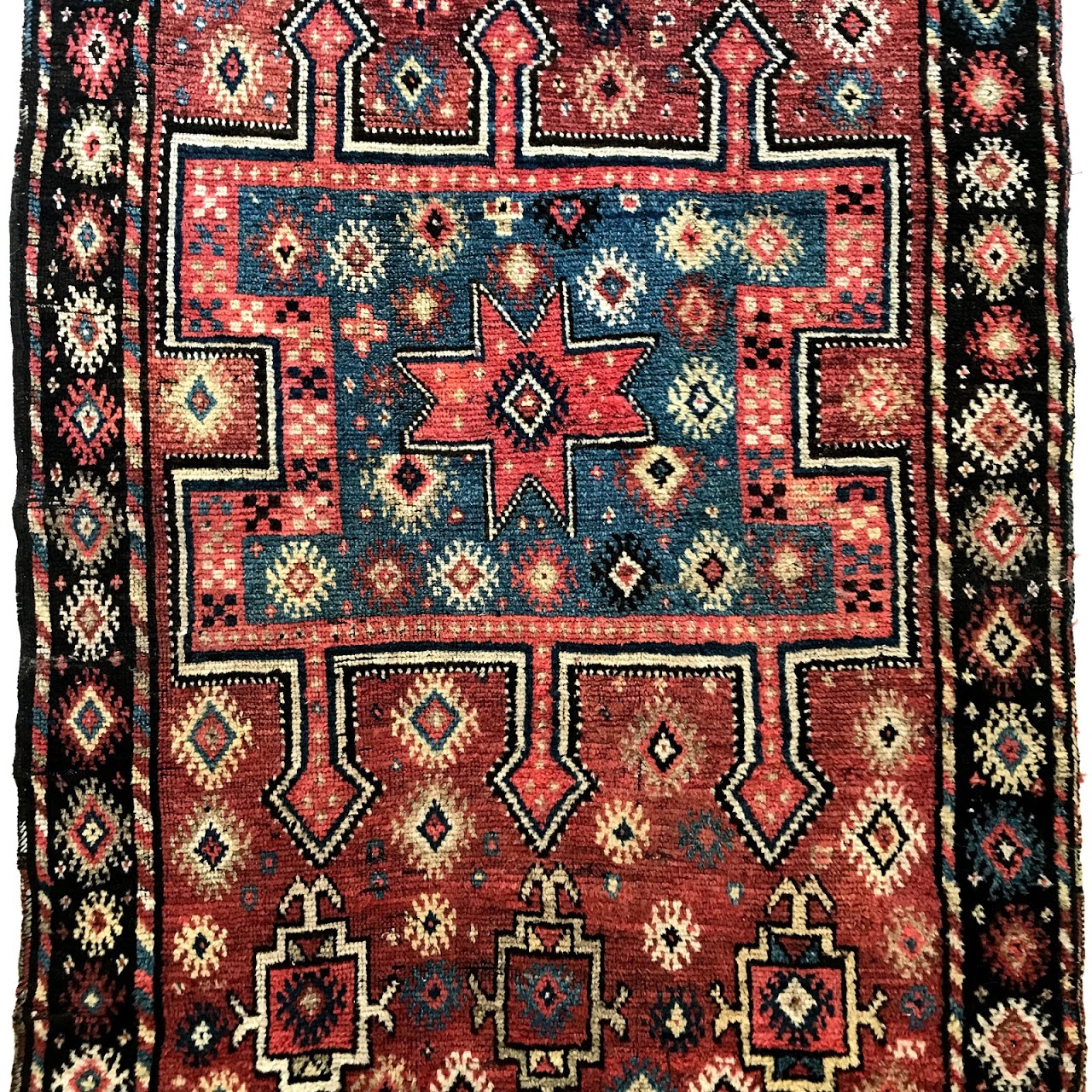 Wool Tribal Small Area Rug