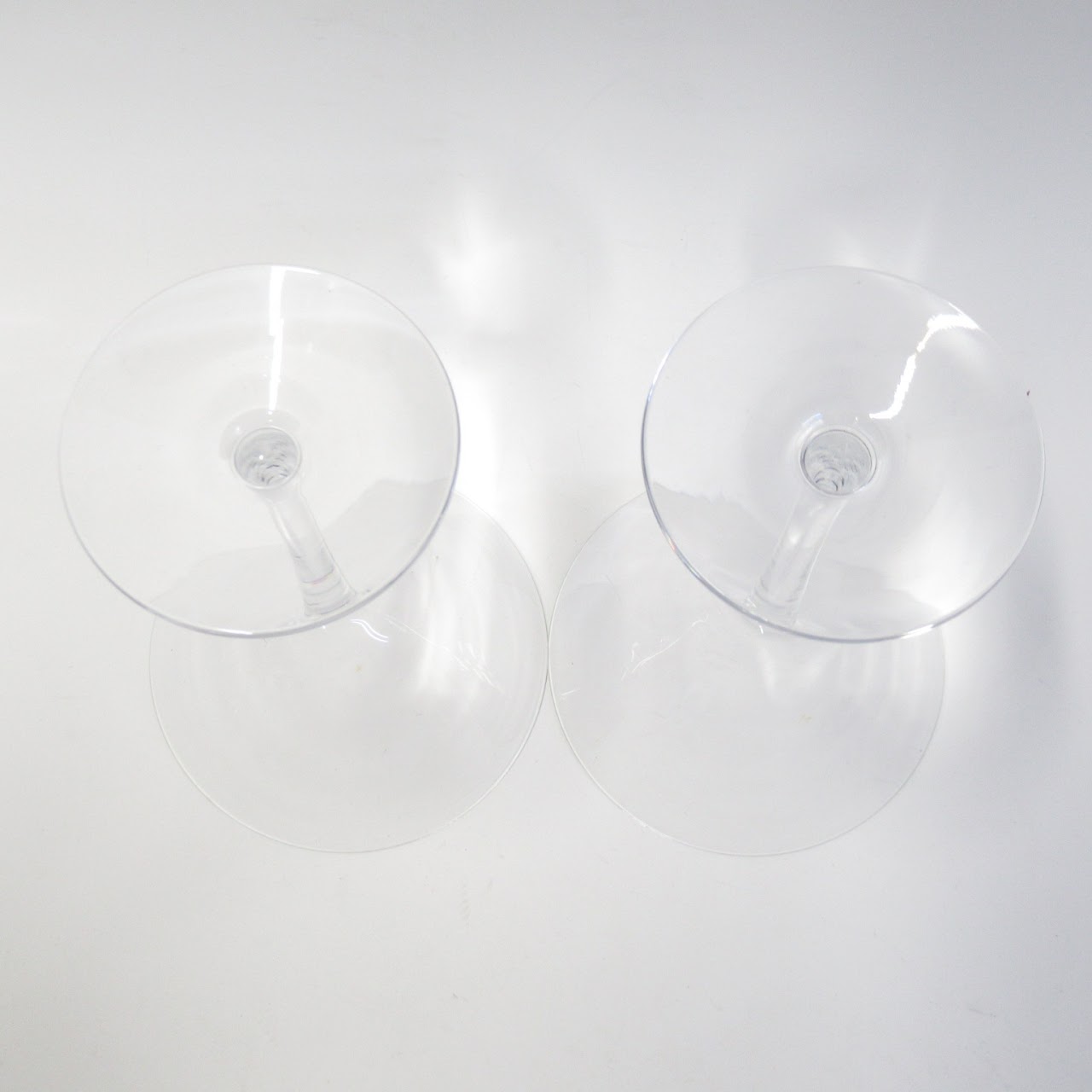 Tiffany & Co. Crystal Martini Glass Pair