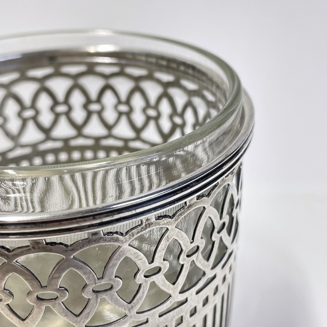 Sterling Silver and Glass Small Tumbler