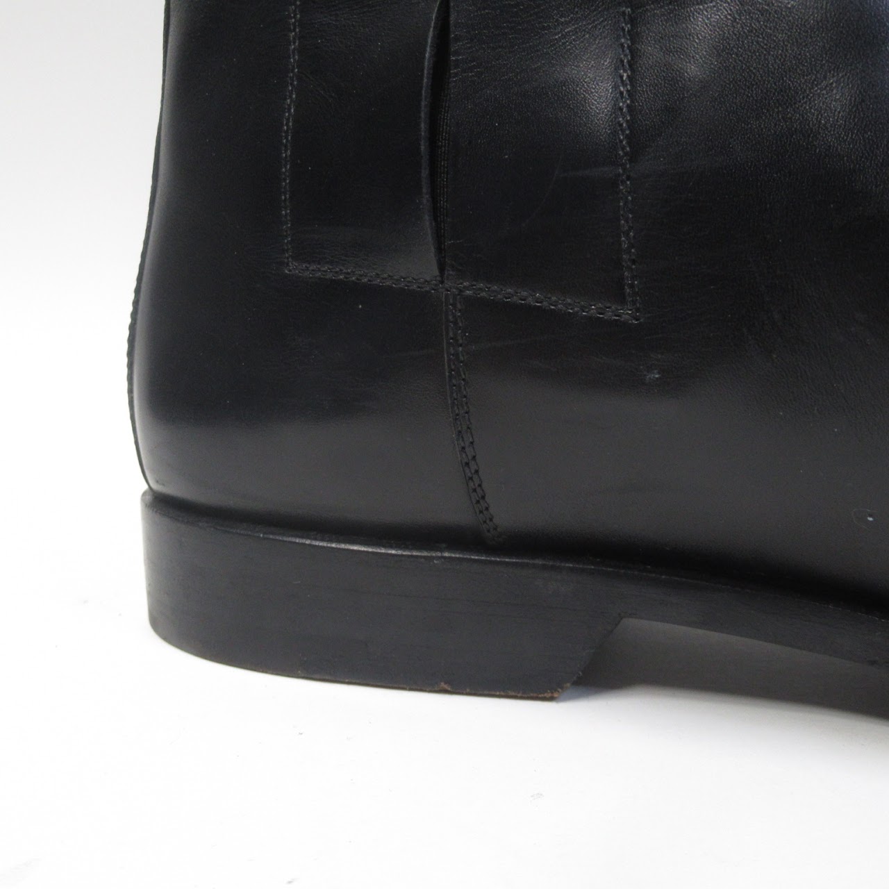 Louis Vuitton Black Leather Chelsea Boots