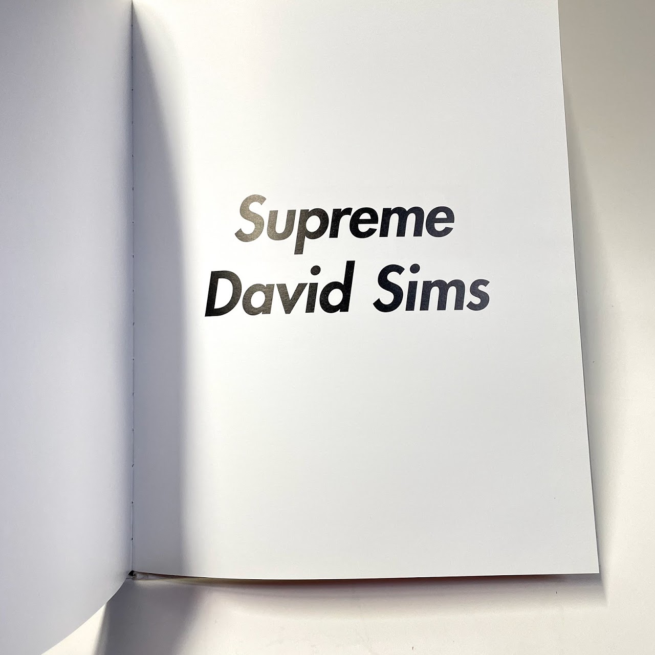 Supreme + David Sims Signed Book