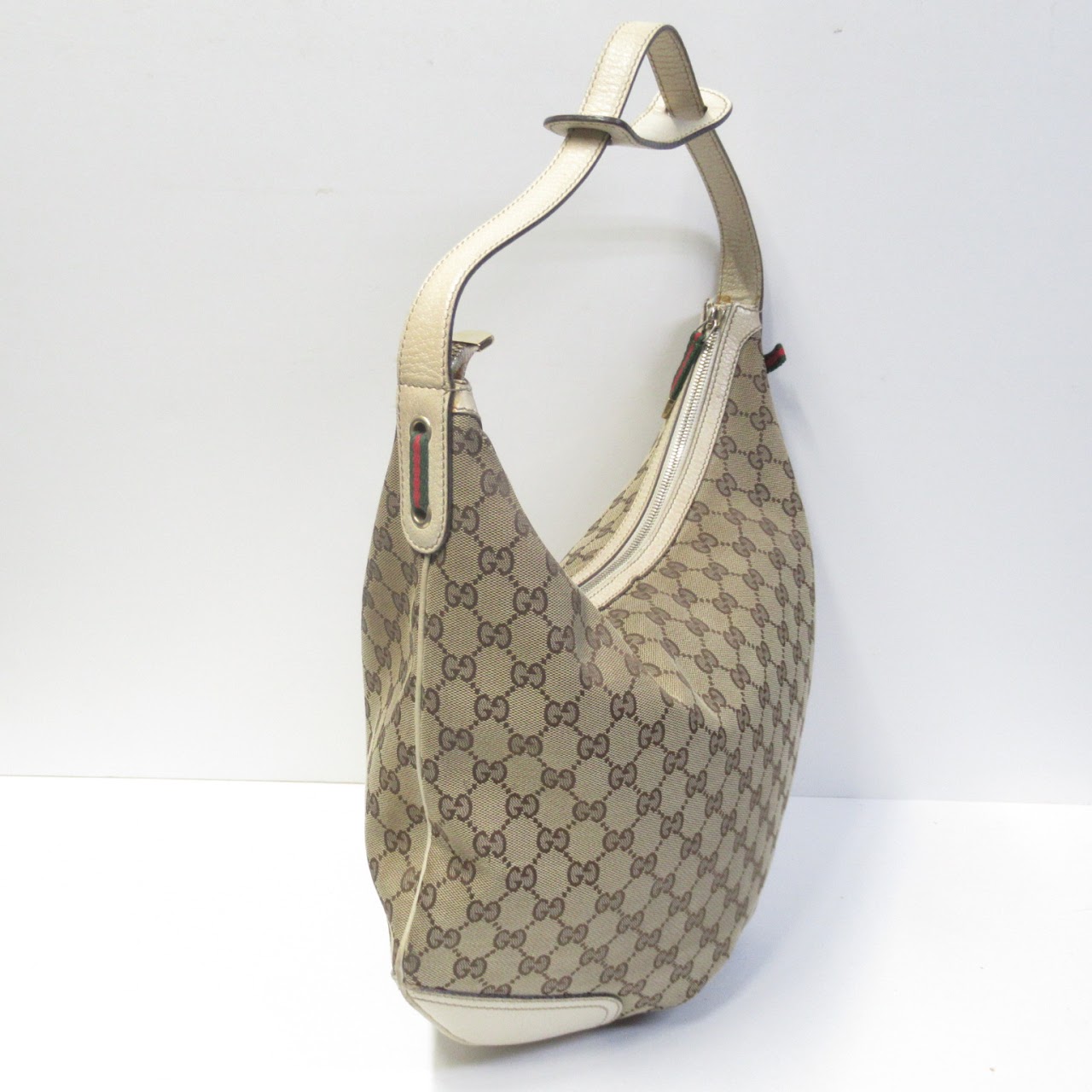 Gucci Monogram Canvas Hobo Bag