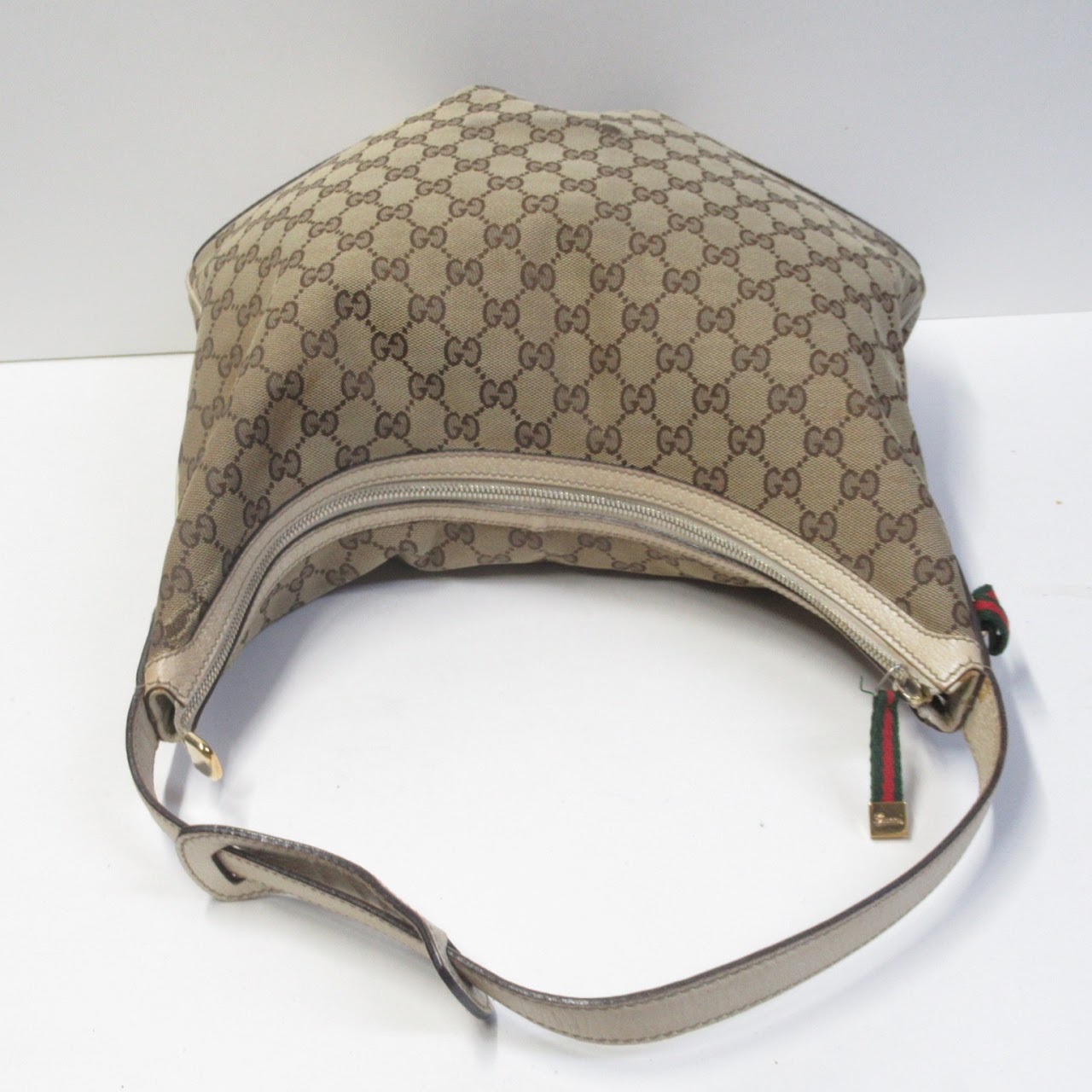 Gucci Monogram Canvas Hobo Bag