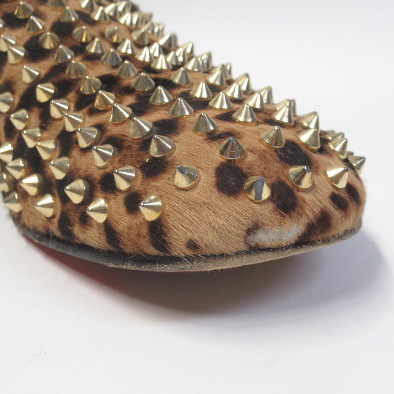 Christian Louboutin Studded Hide Loafers