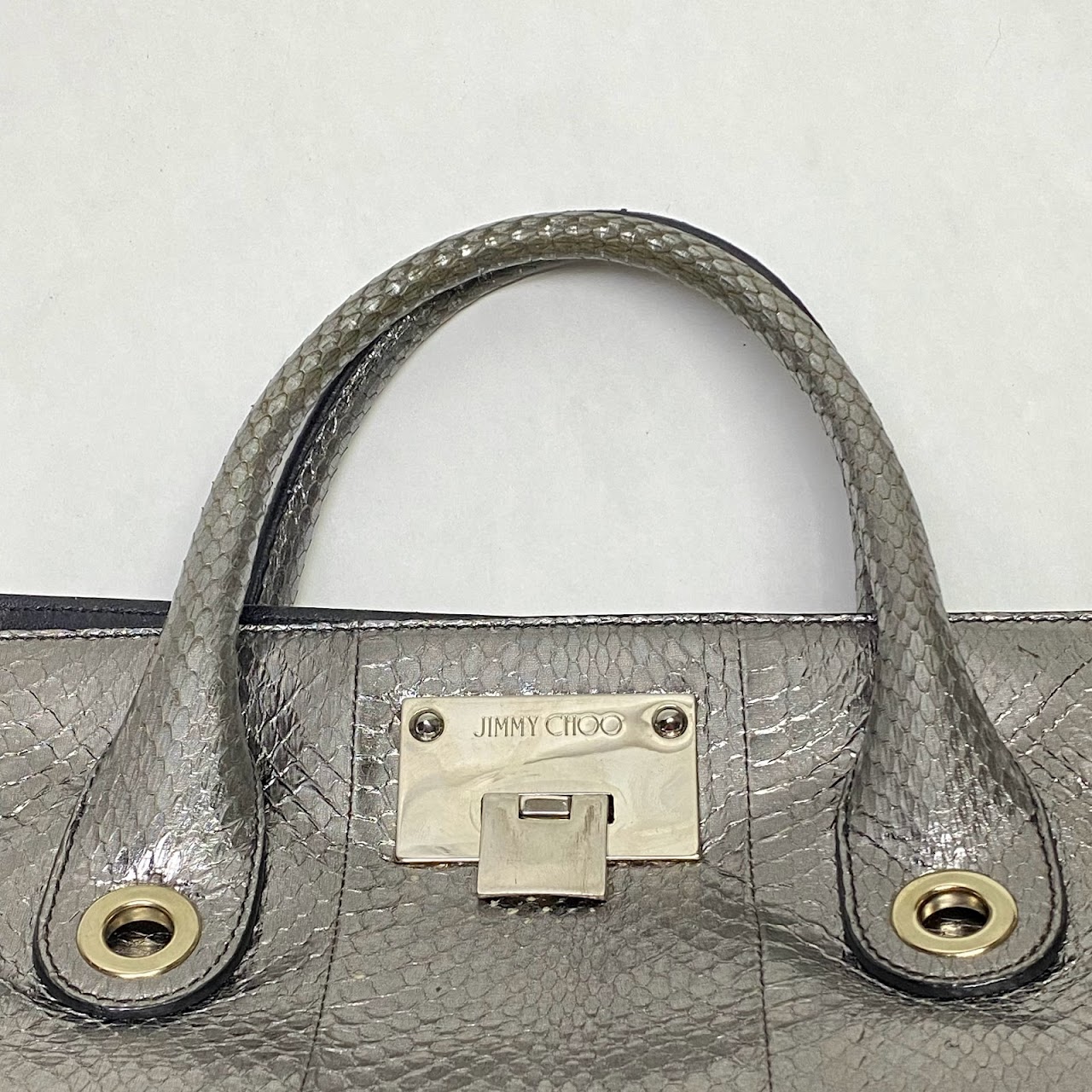 Jimmy Choo Metallic Leather Handbag