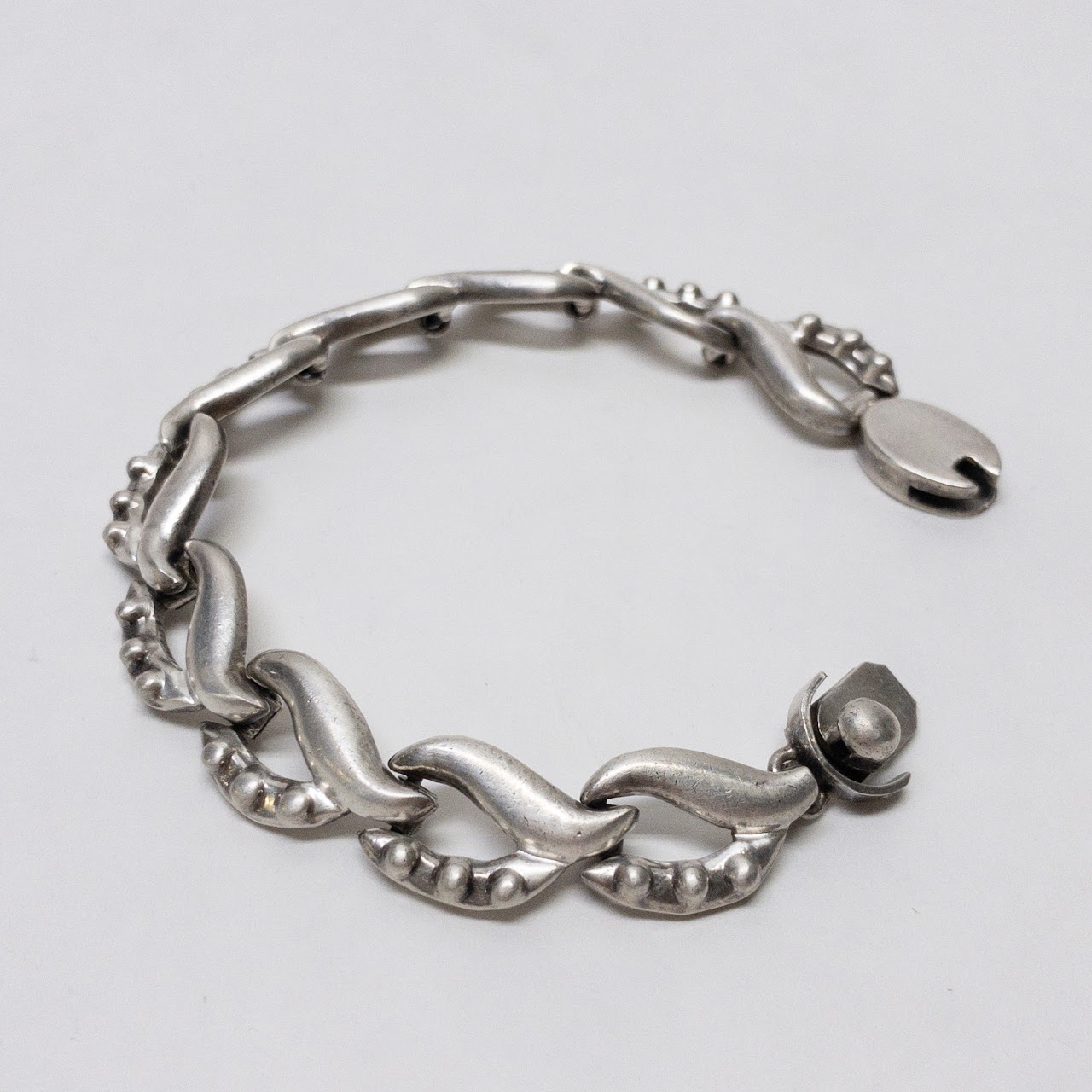 Sterling Silver Wave Pattern Bracelet