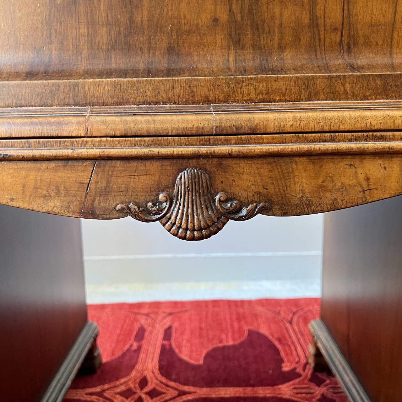 Vintage Leather-Top Writing Desk