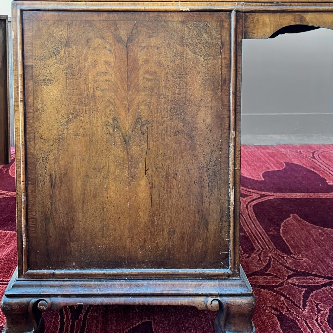 Vintage Leather-Top Writing Desk