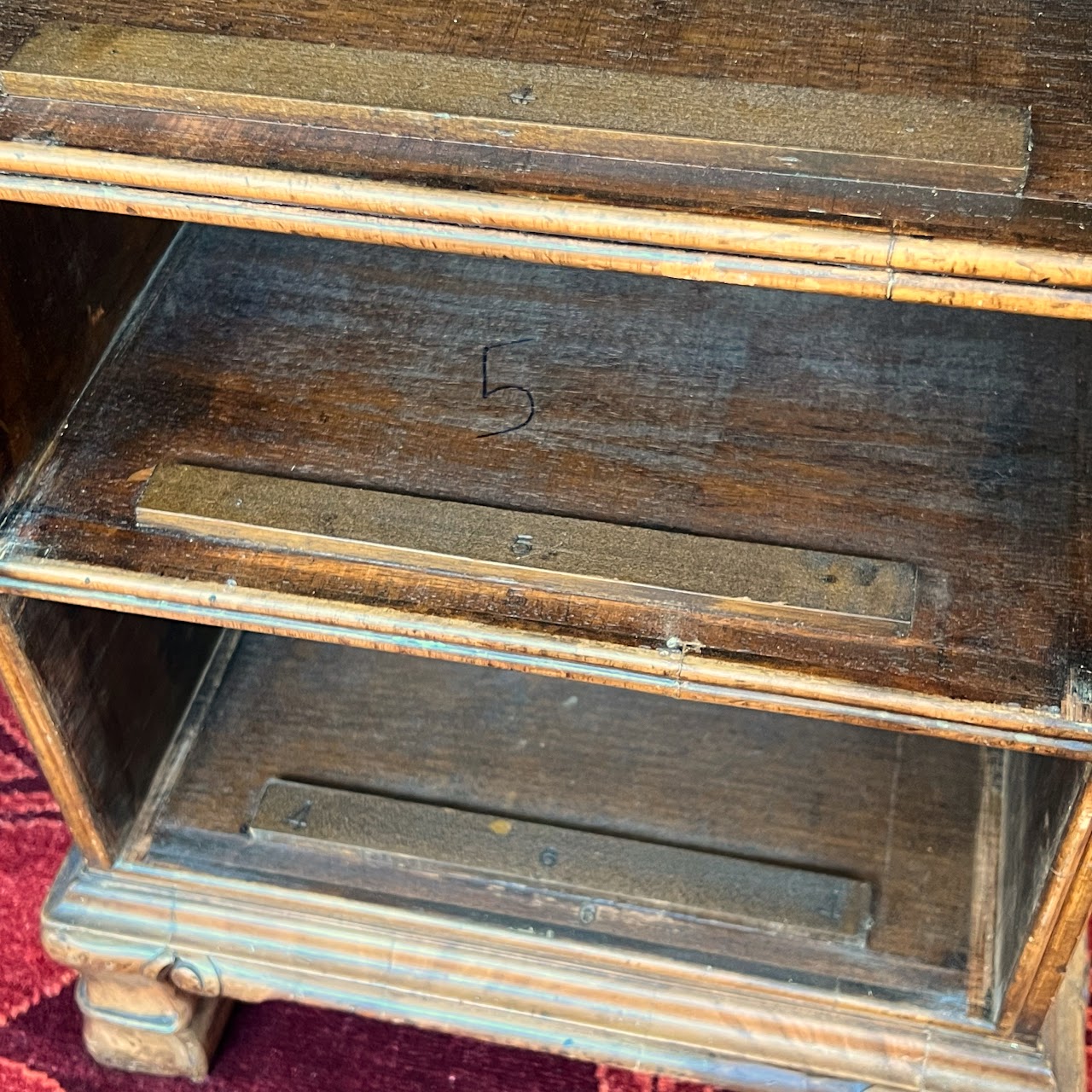 Vintage Leather-Top Writing Desk