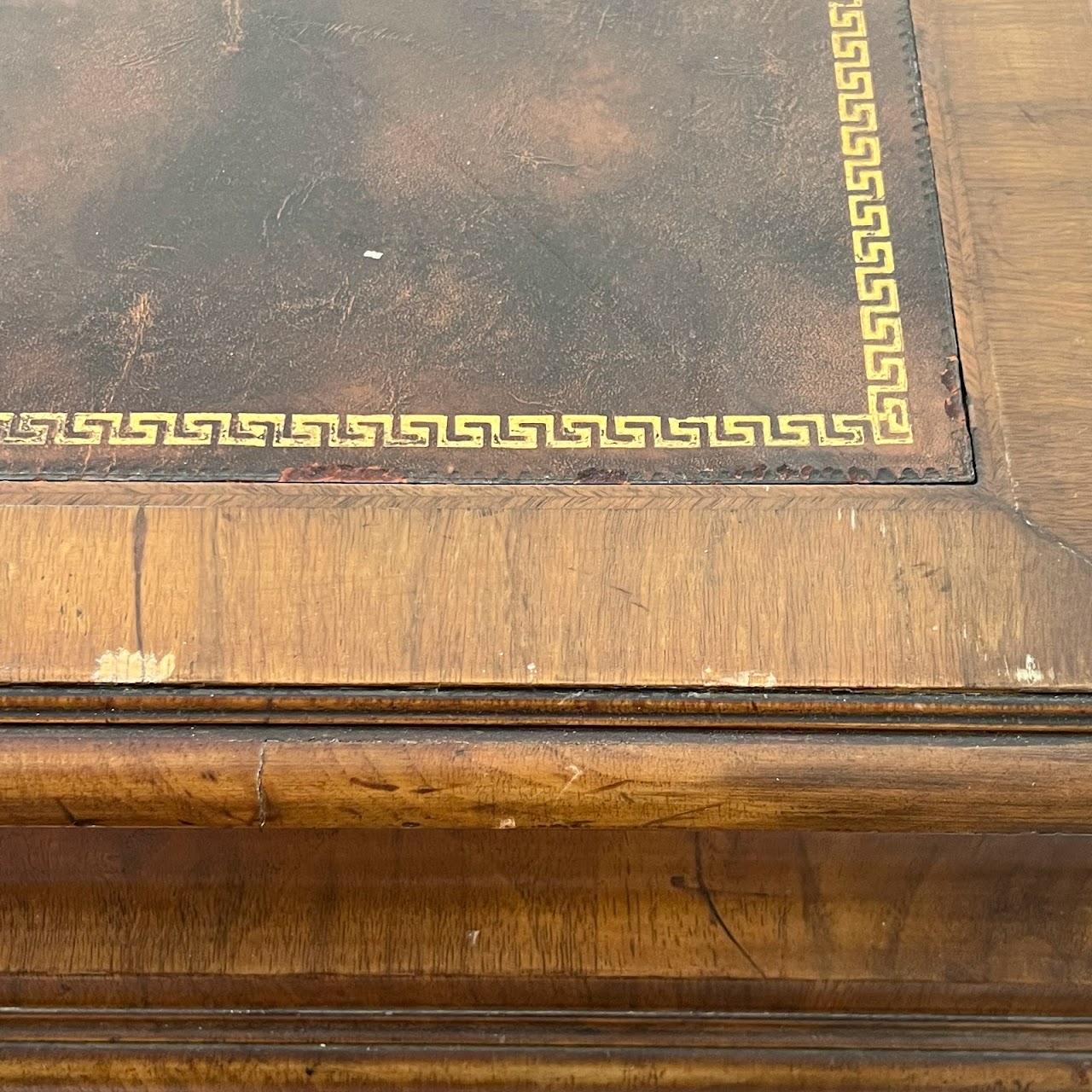 Vintage Leather-Top Writing Desk