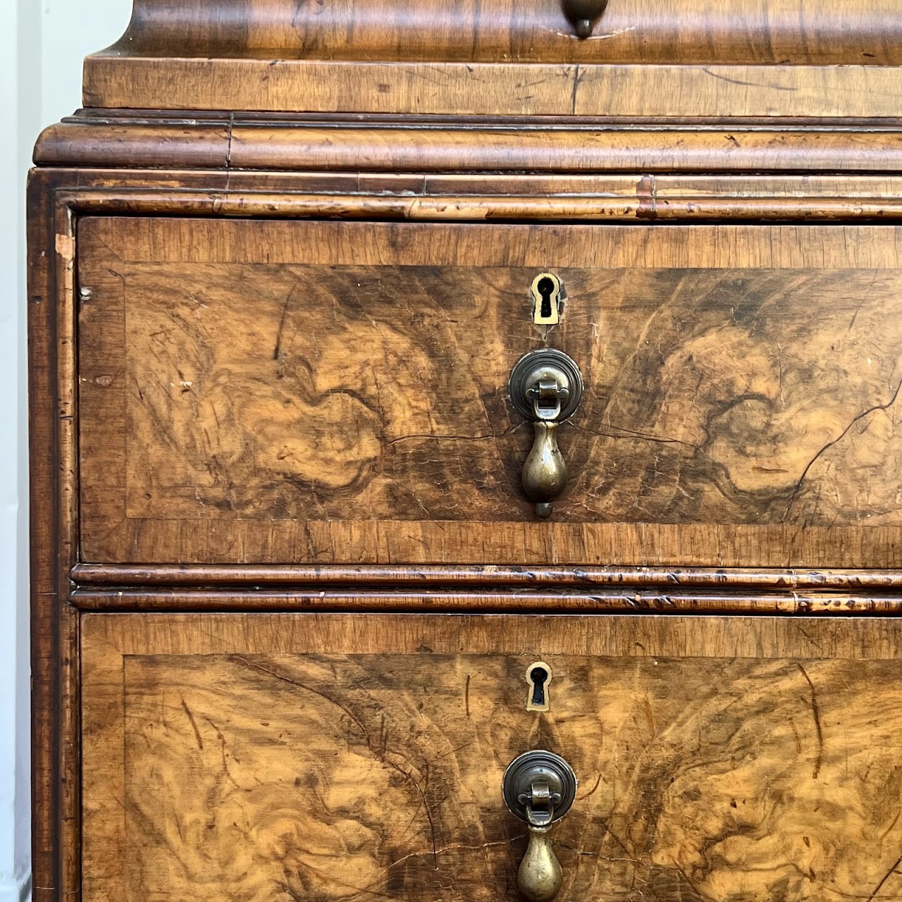 Vintage Leather-Top Writing Desk