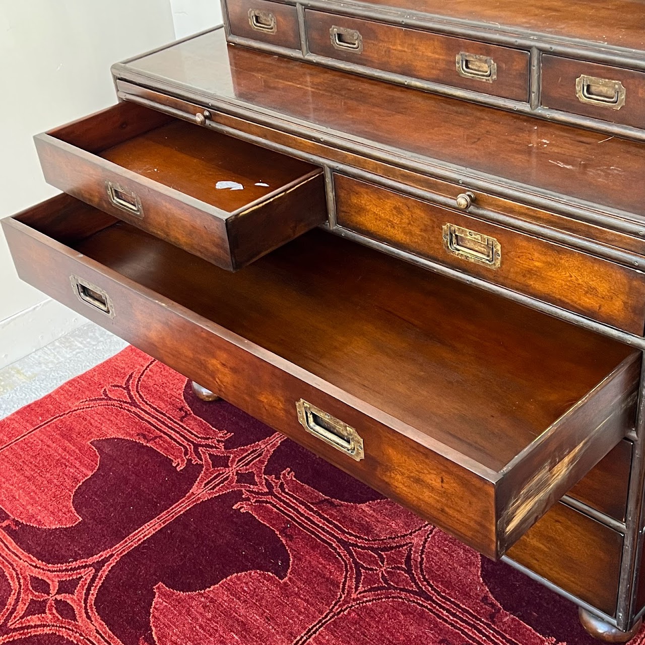 Campaign-Style 8-Drawer Dresser