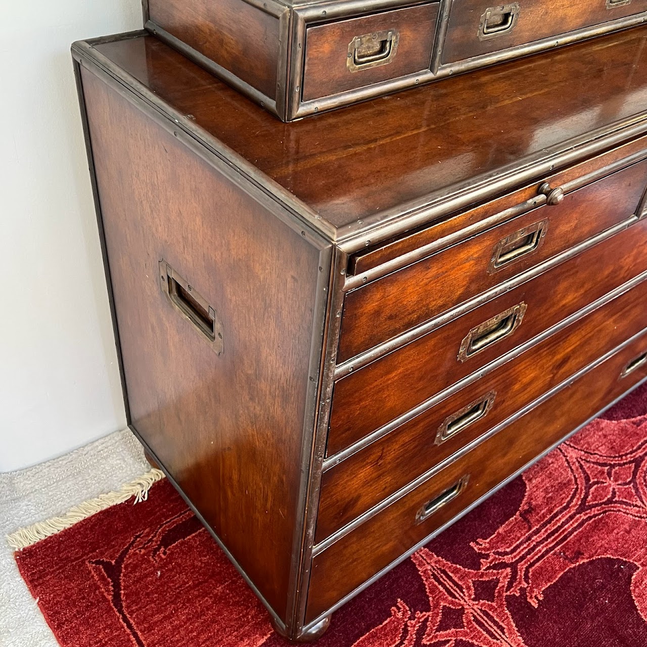 Campaign-Style 8-Drawer Dresser