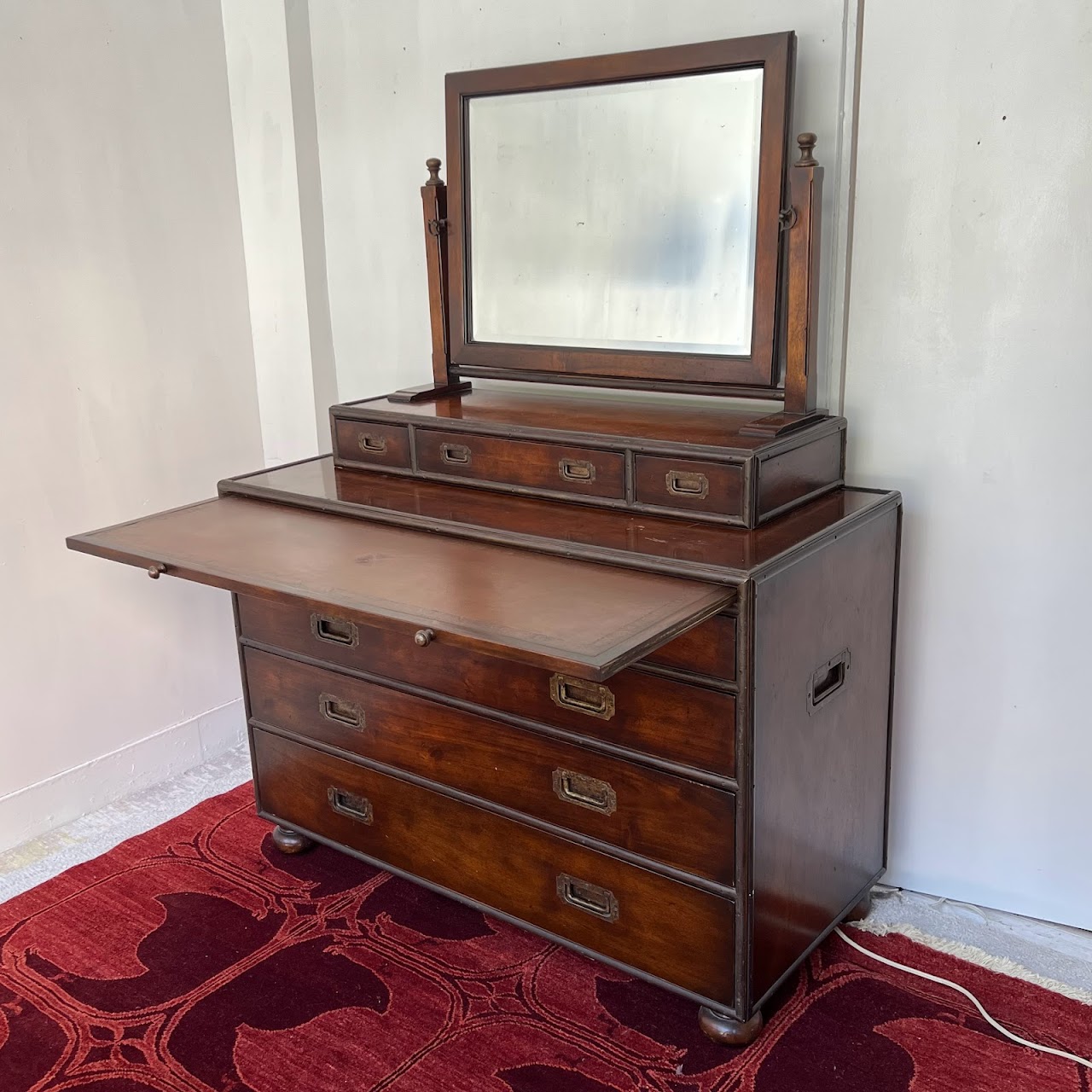 Campaign-Style 8-Drawer Dresser