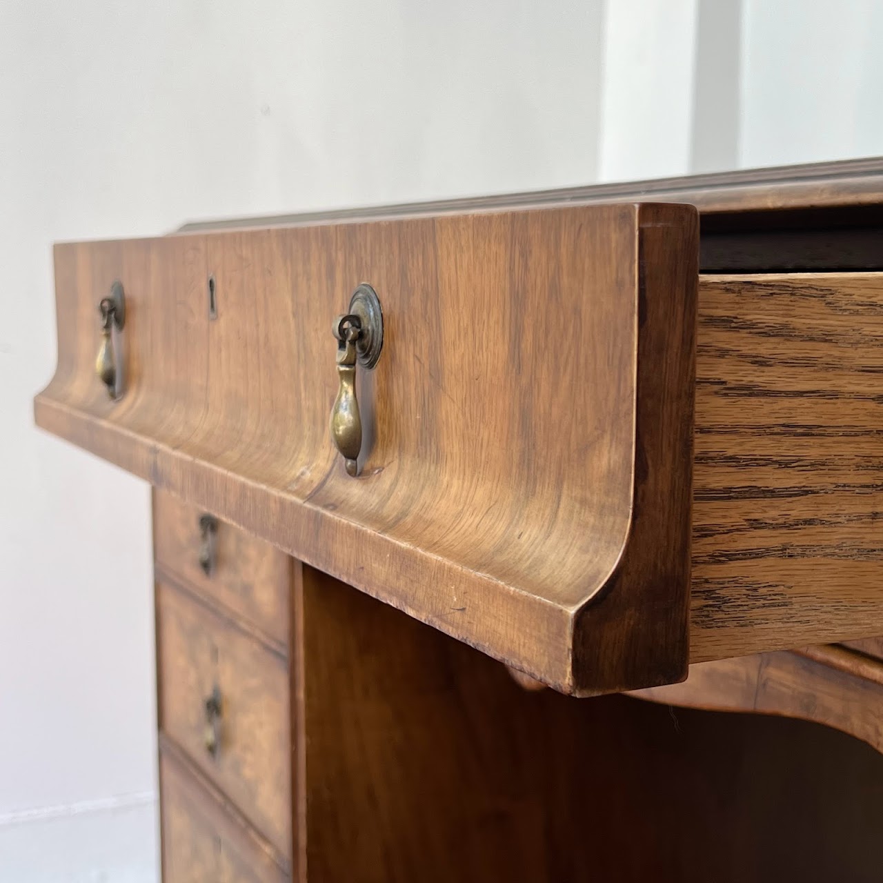 Vintage Leather-Top Writing Desk