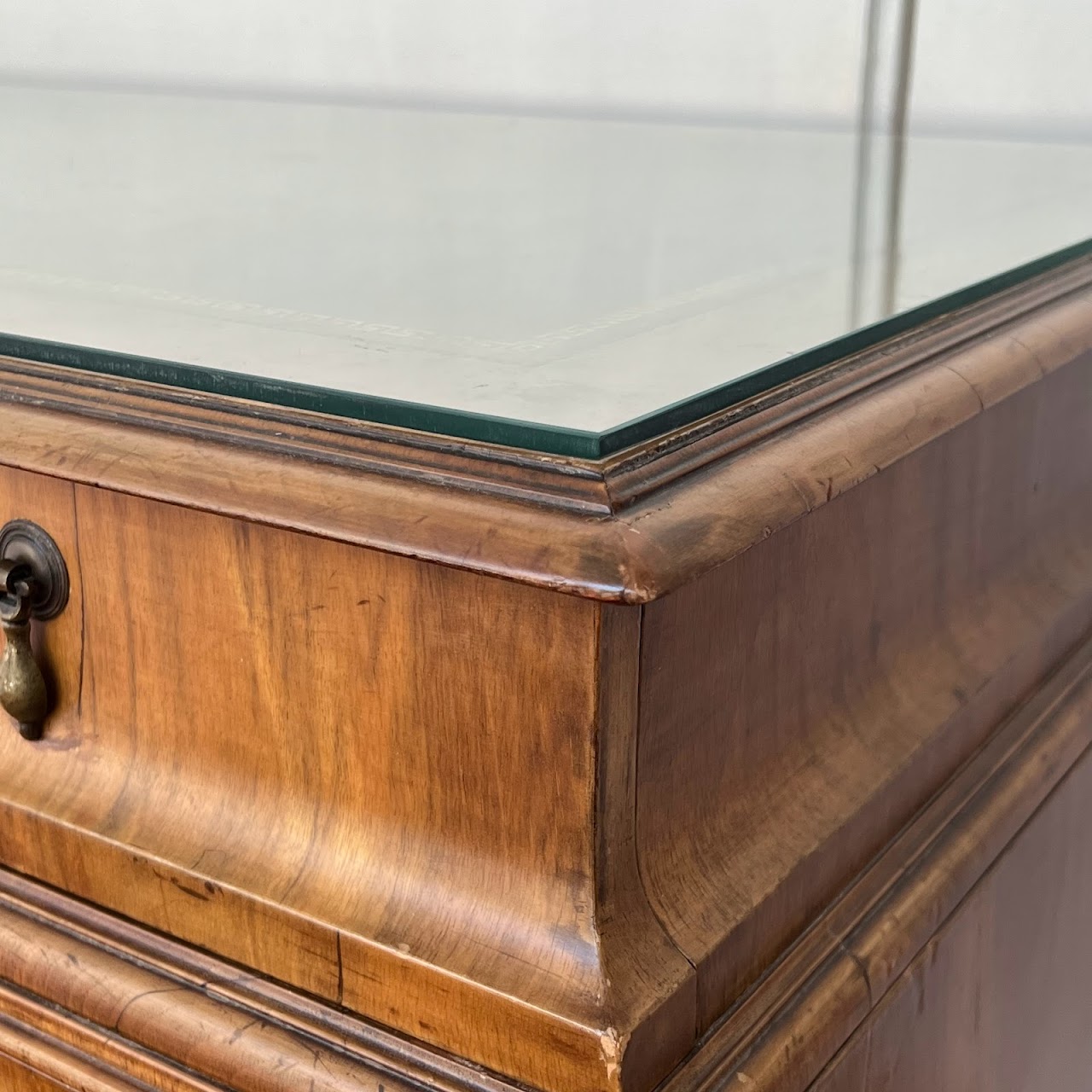 Vintage Leather-Top Writing Desk