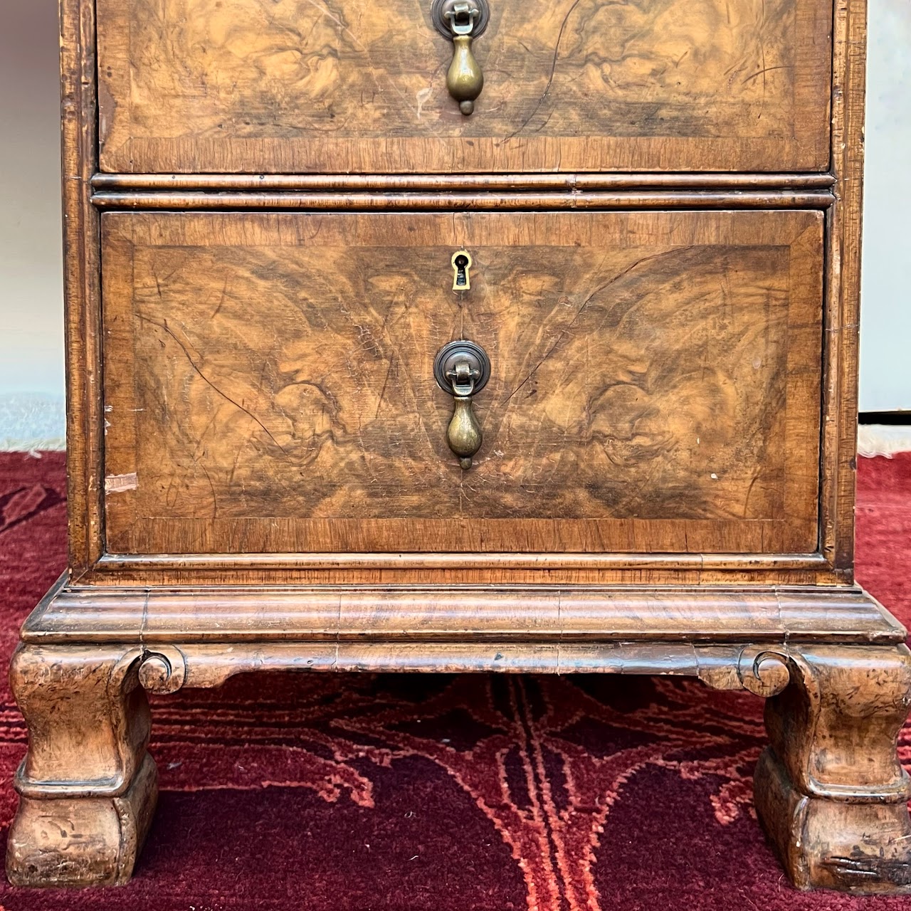 Vintage Leather-Top Writing Desk