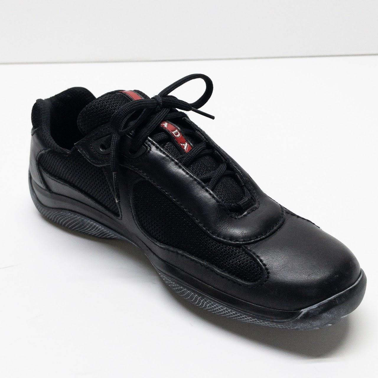 Prada Nylon & Leather Sneakers