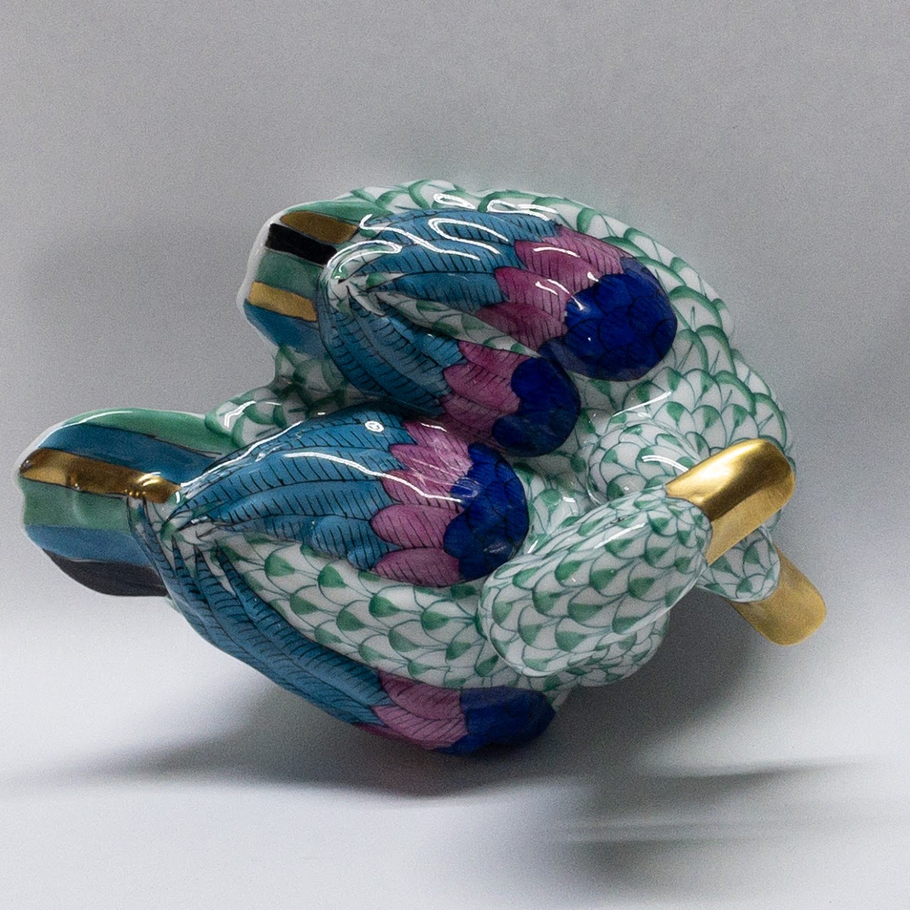 Herend Pair of Ducks Figurine